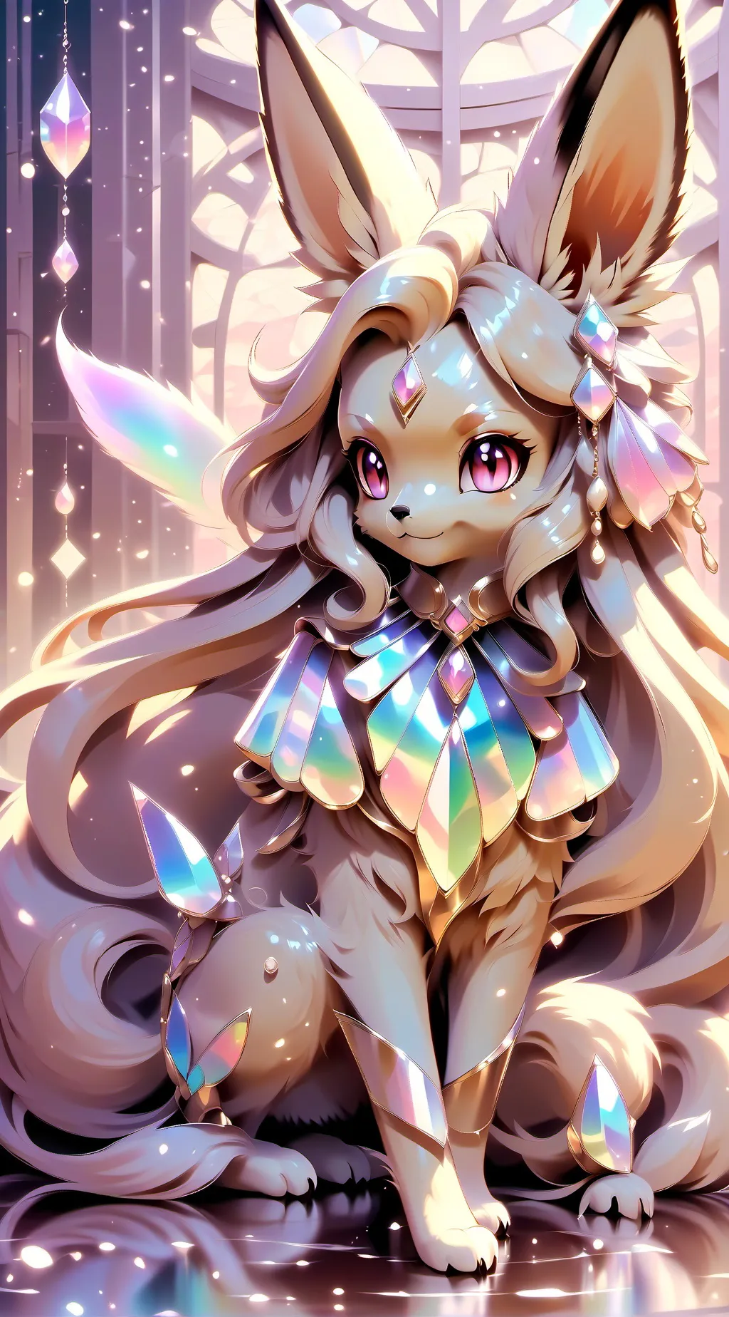 ai character: arches mew Pikachu background