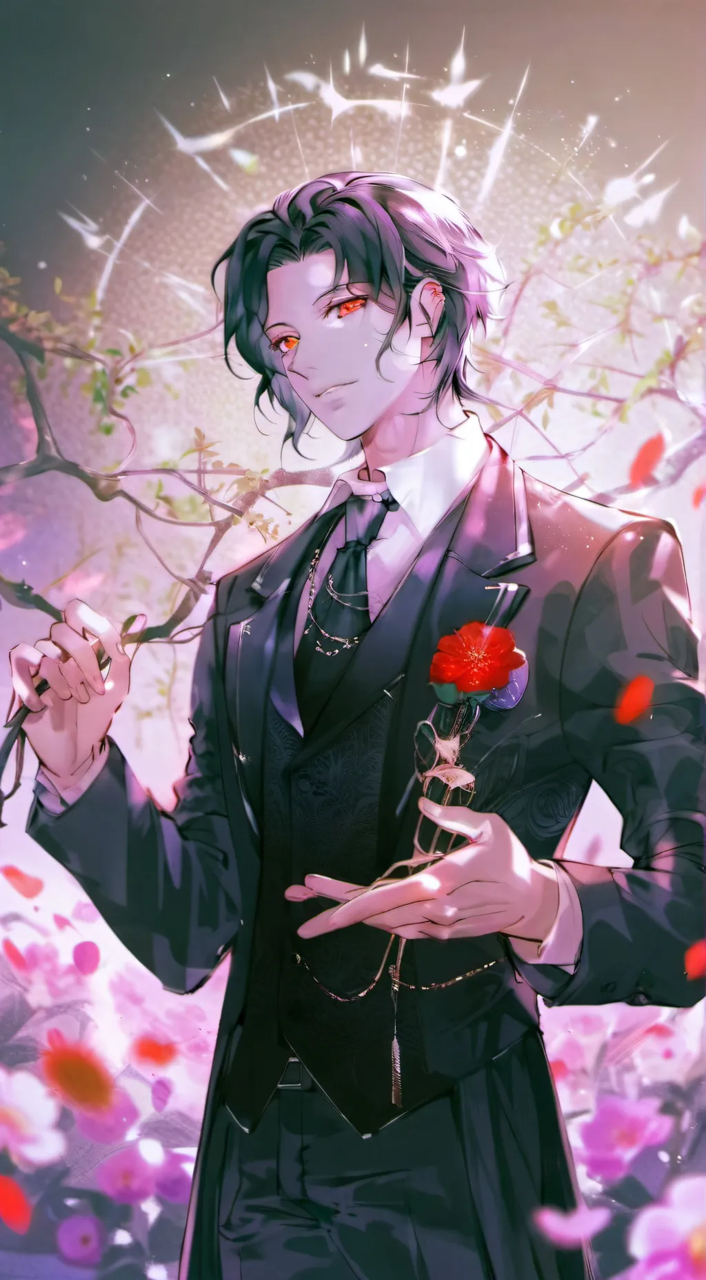 ai character: Muzan  background