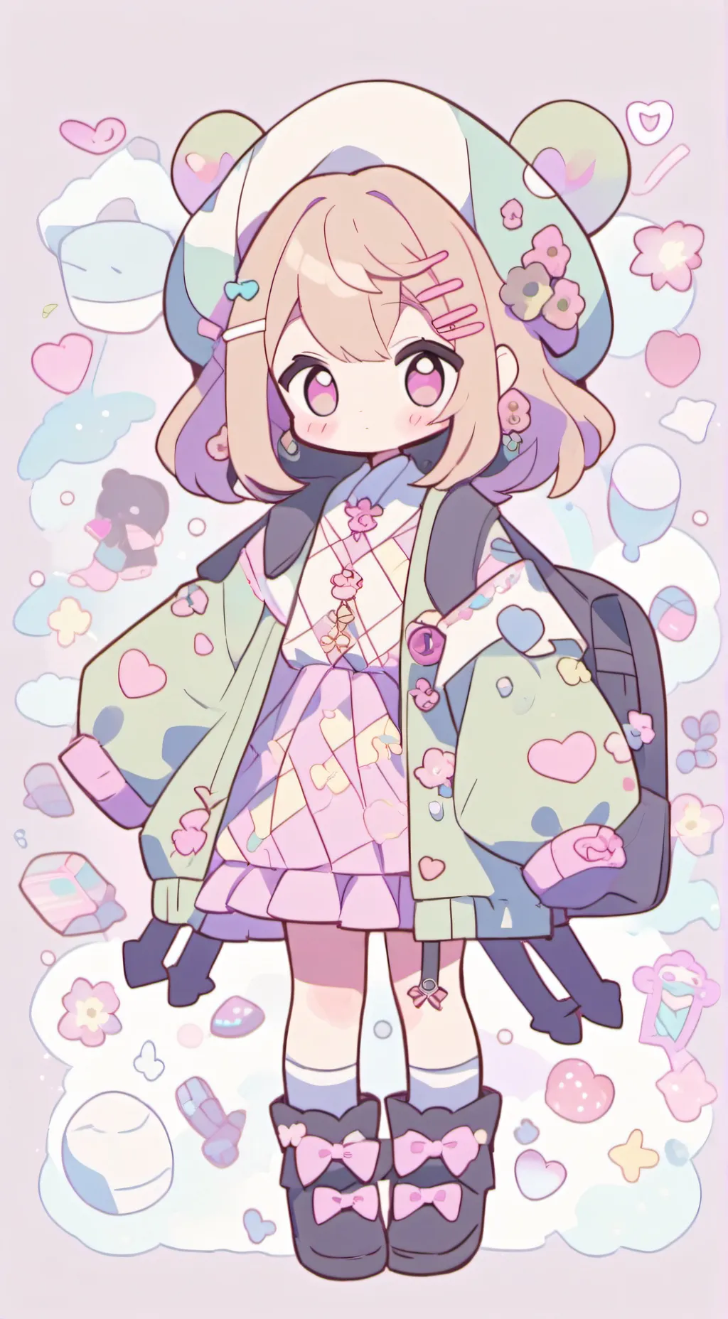 ai character: 🏵dandy X astro💤 background