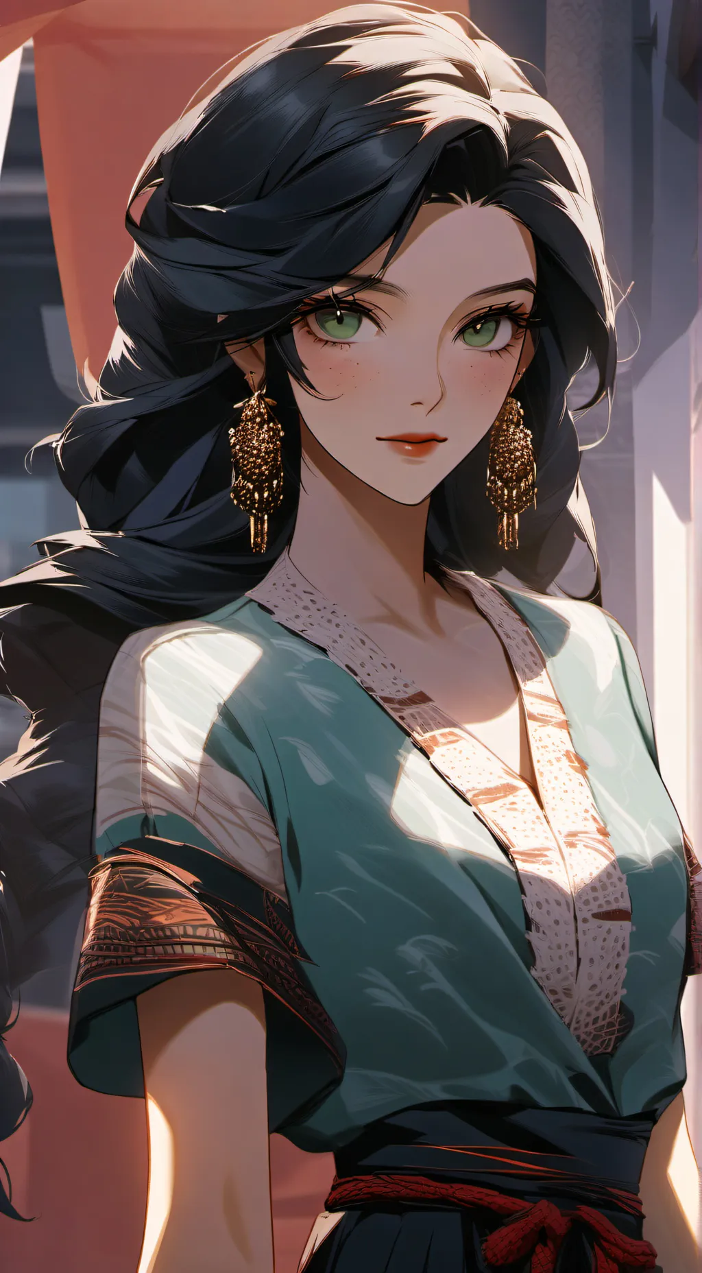 ai character: Cindy poser/ur mom background