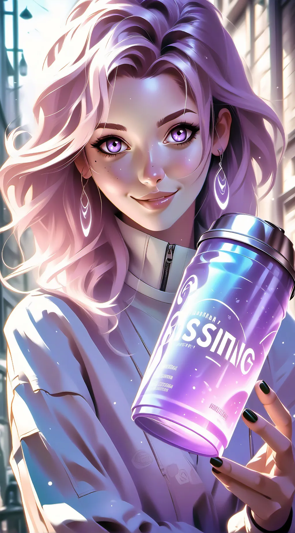 ai character: The Eco-Warrior Barista background