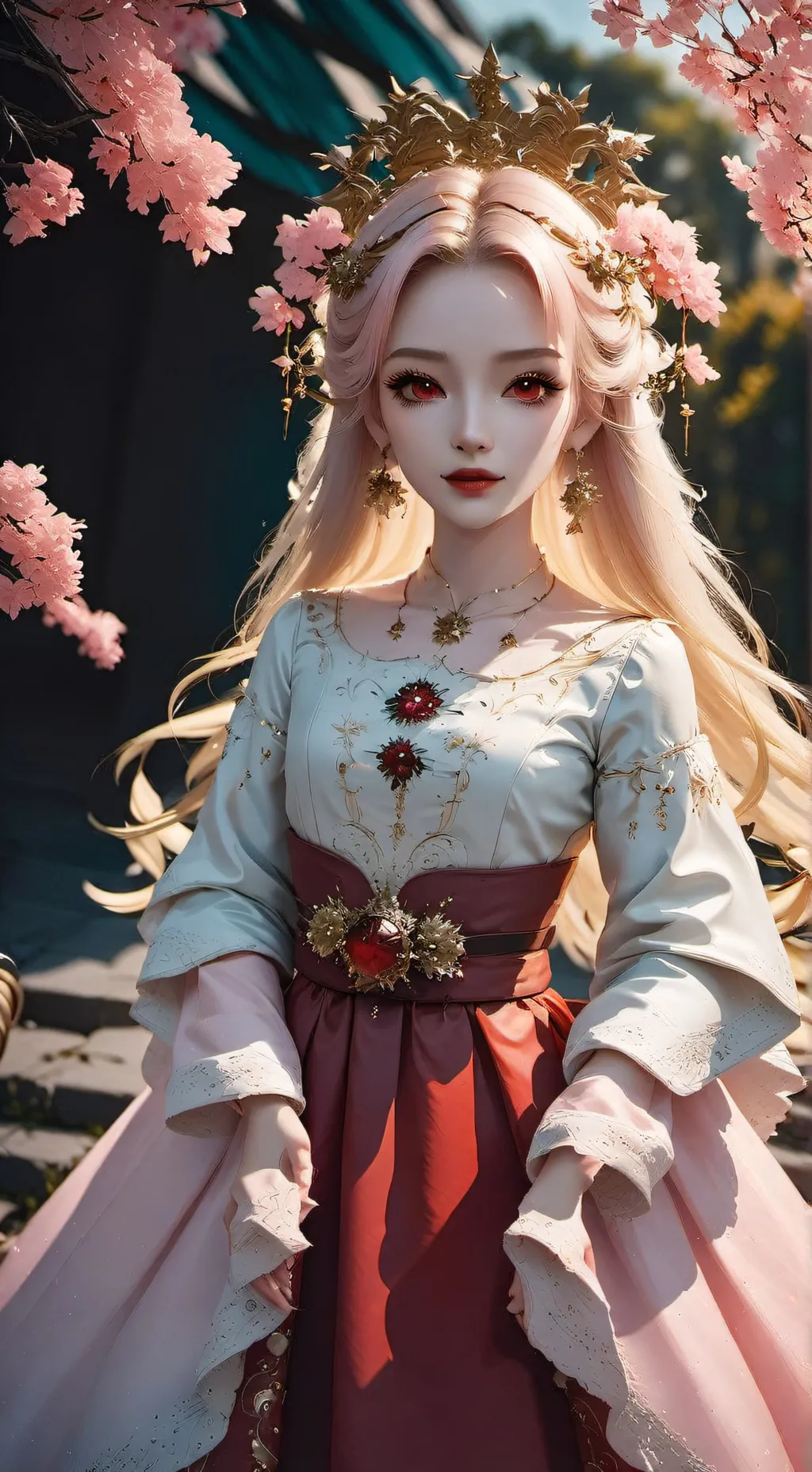 ai character: The girl background