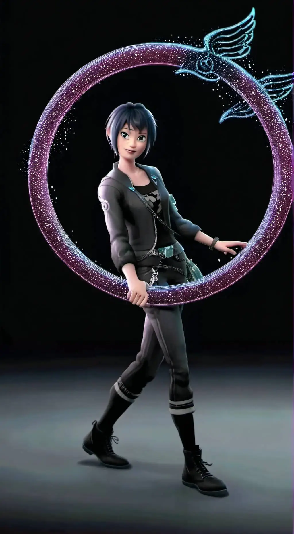 ai character: Rose background