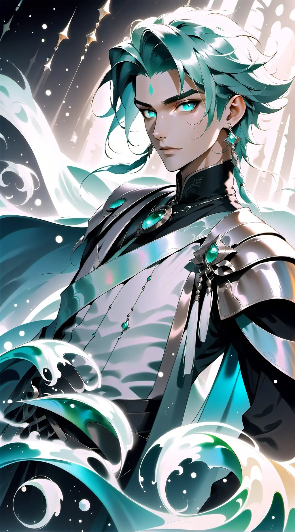 ai character: argent background