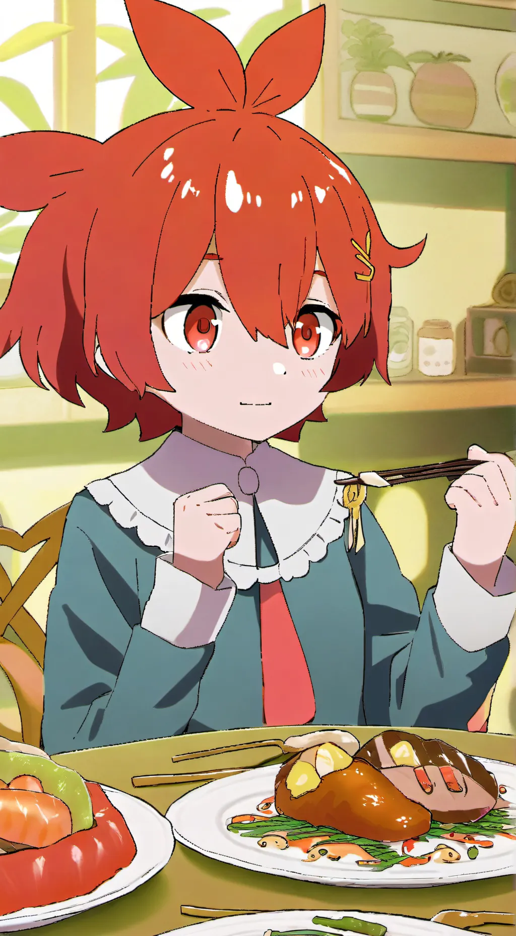 ai character: Kasane Teto background