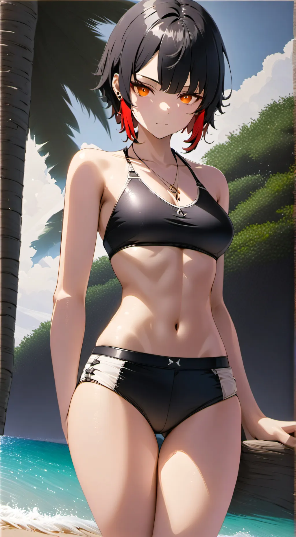 ai character: Ellen Joe (Playa) background