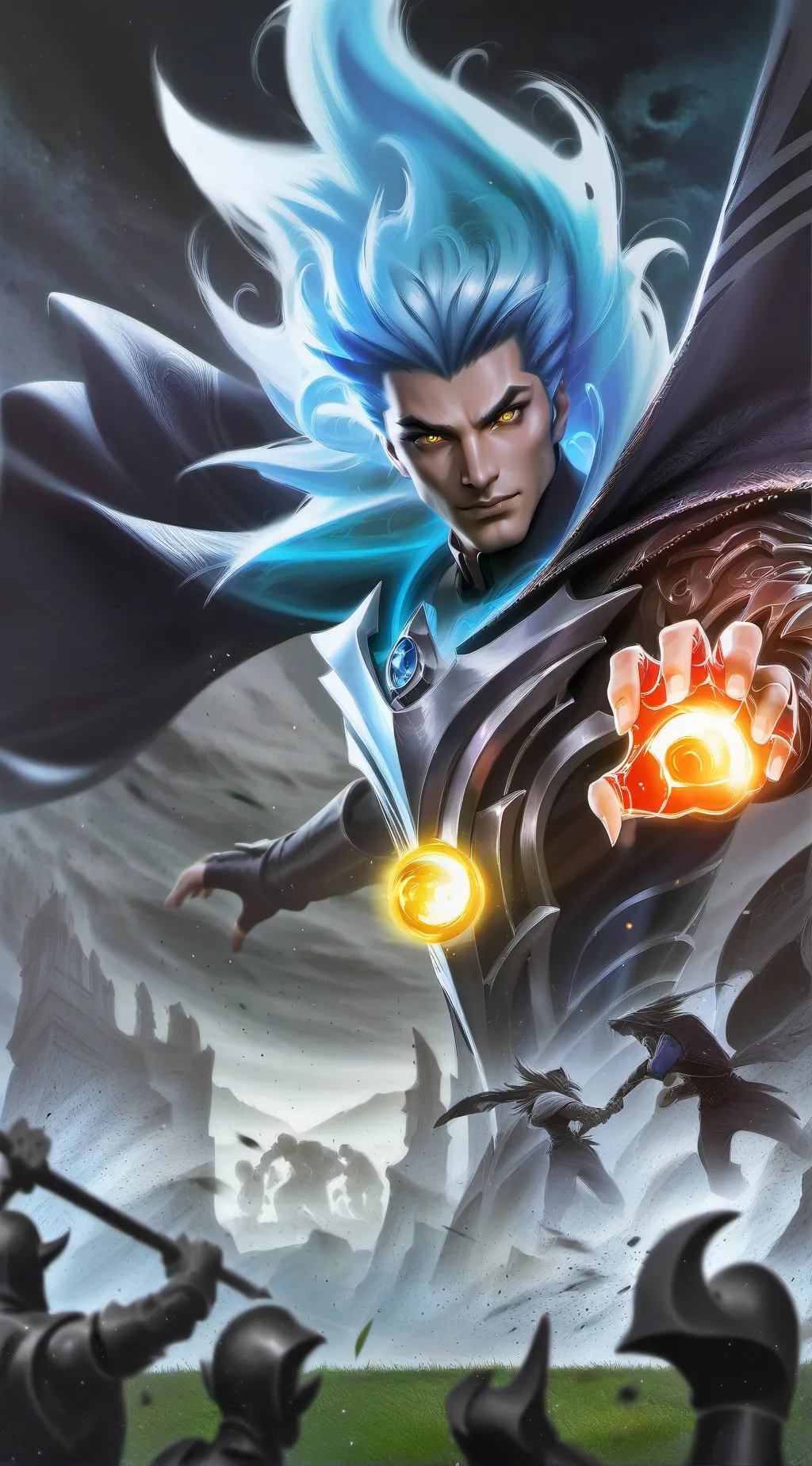 ai character: Nle choppa  background