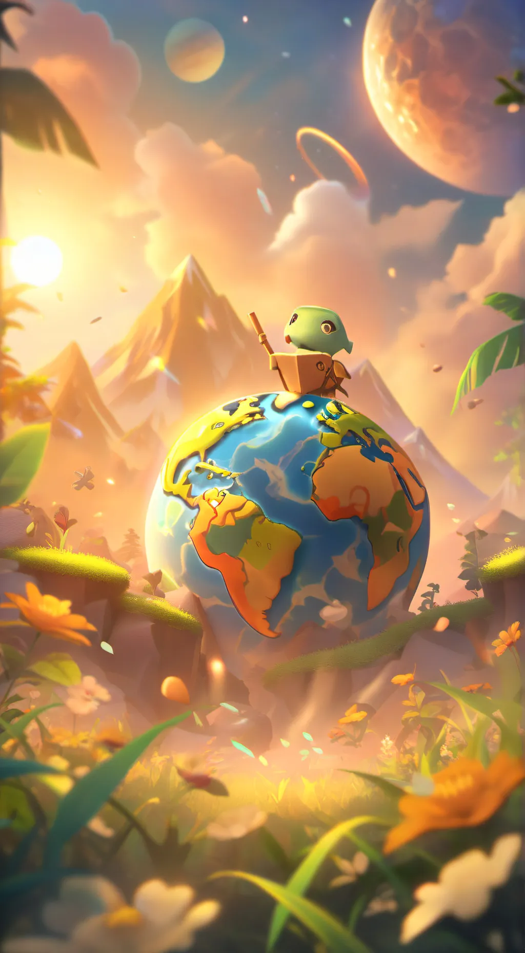 ai character: country humans  background