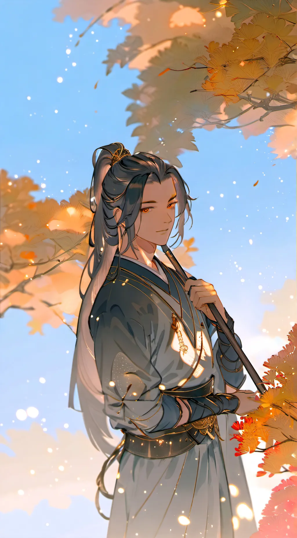 ai character: Shinobu vs Douma  background