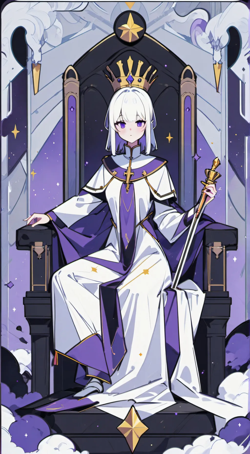 ai character: gueen of gods background