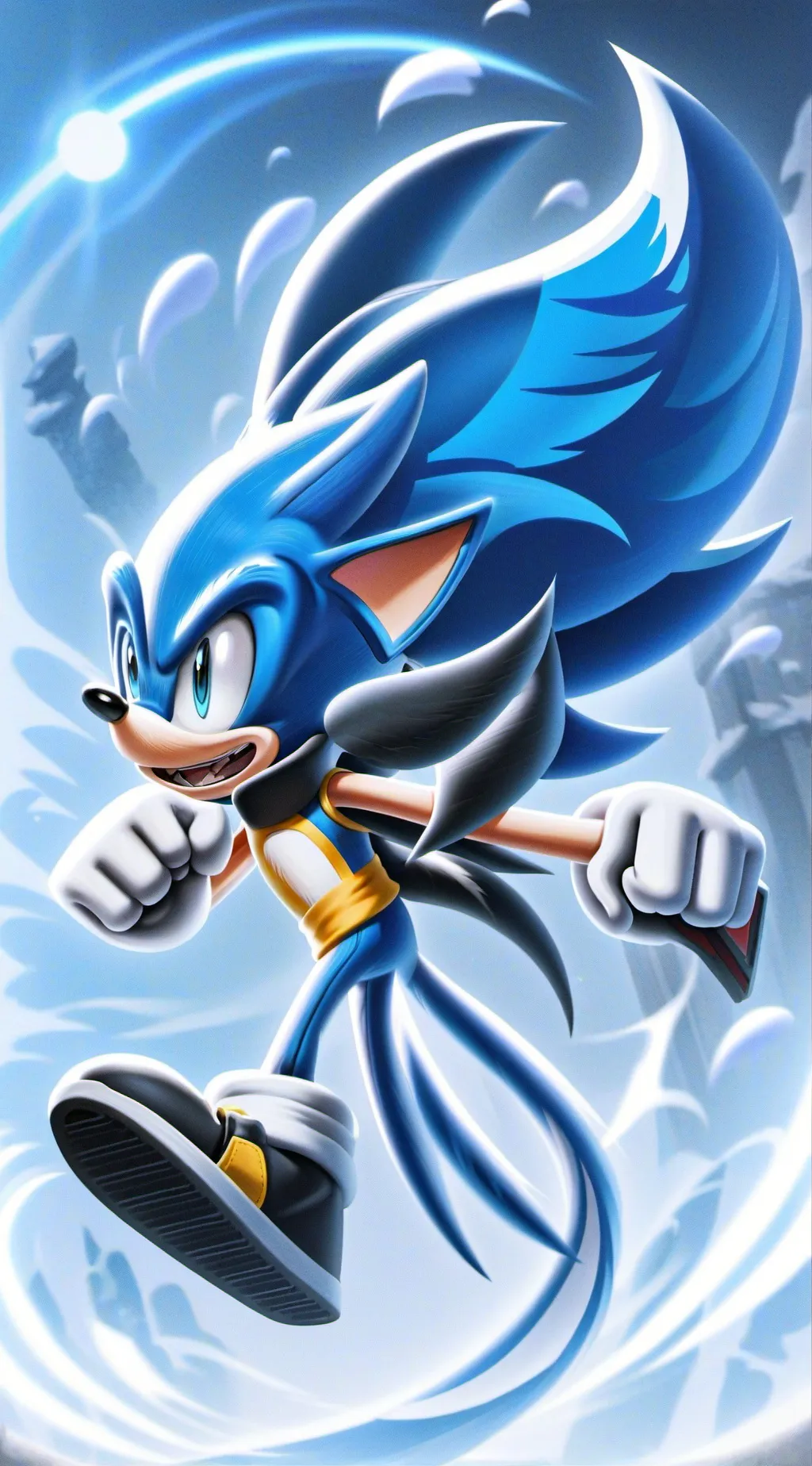 ai character: Sonic  background