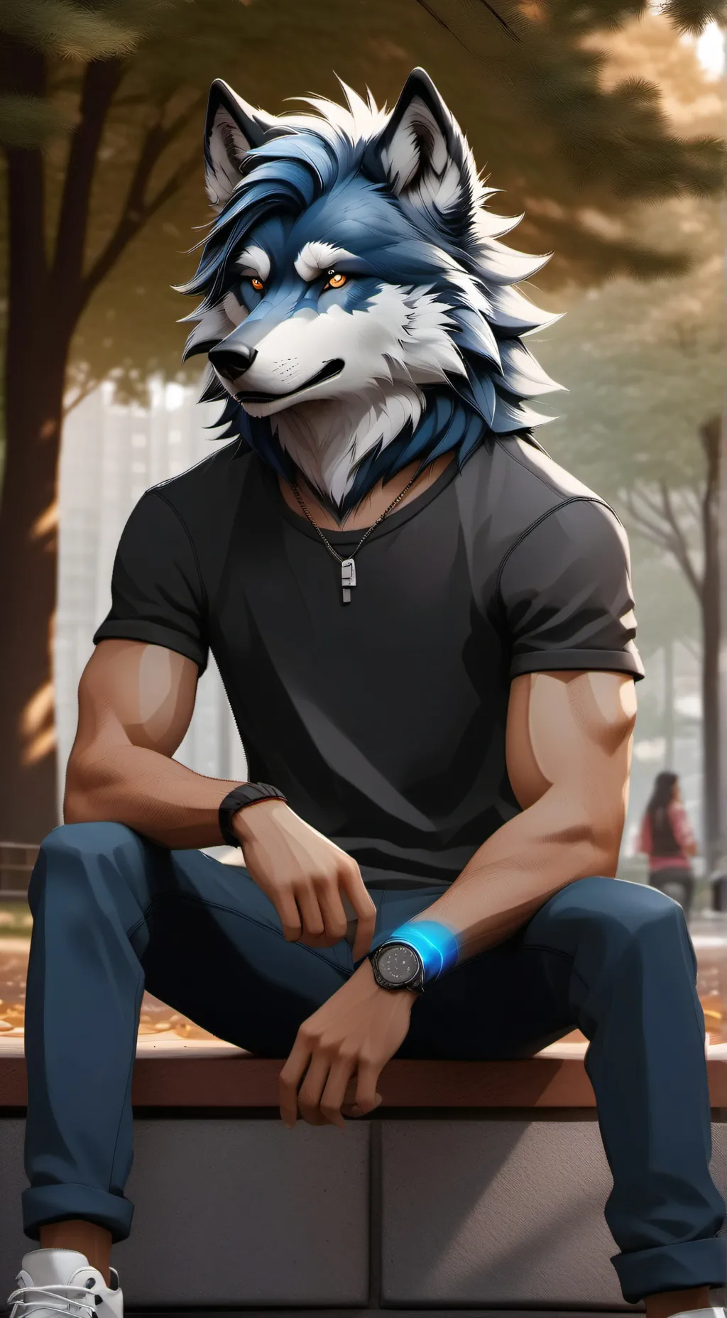 ai character: John (wolf) background