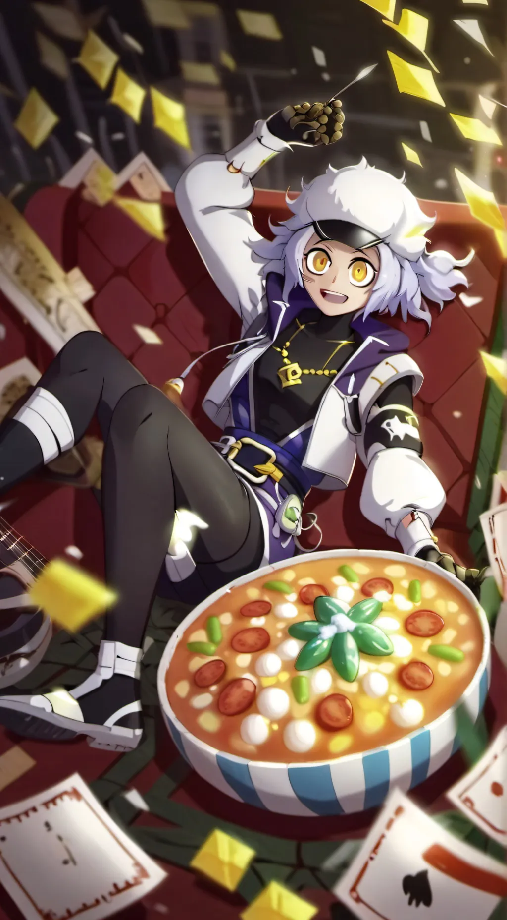 ai character: Human bittergiggle background