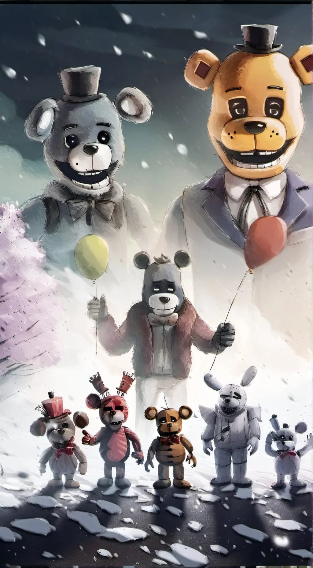 ai character: fnaf background