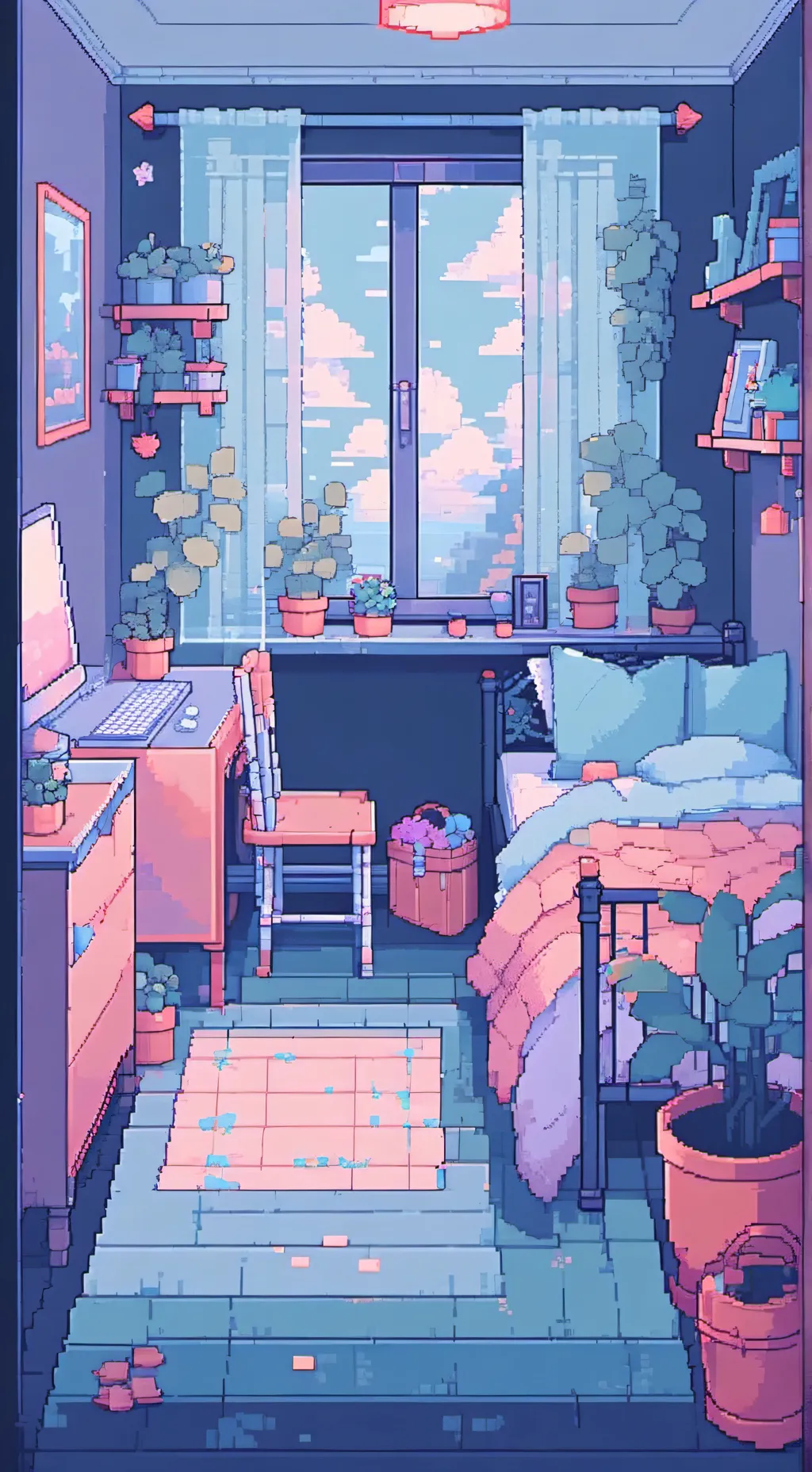 ai character: Sleepover background