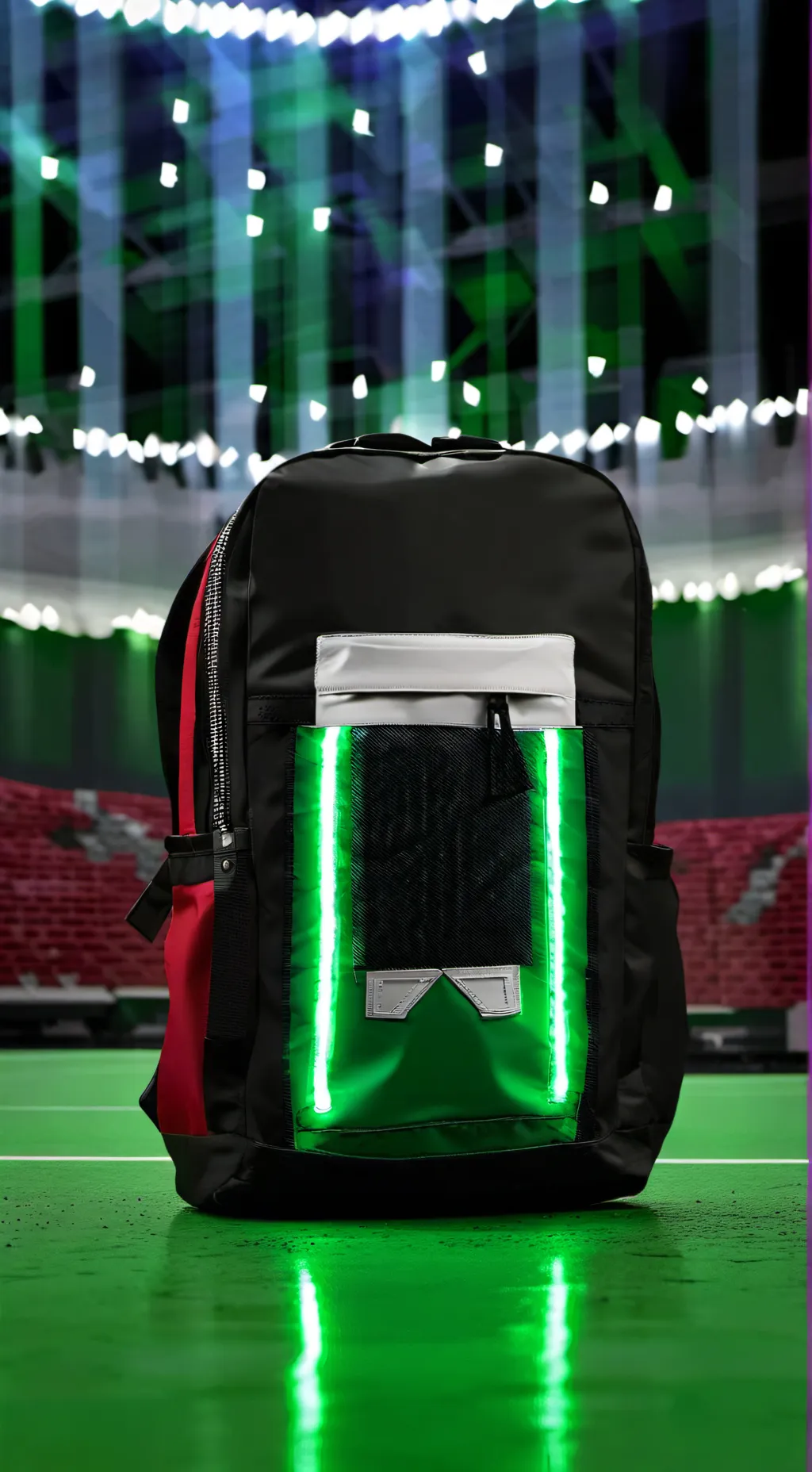 ai character: backpack arena background