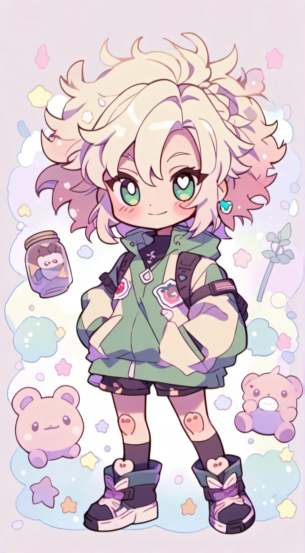 ai character: bakugous  sister  background