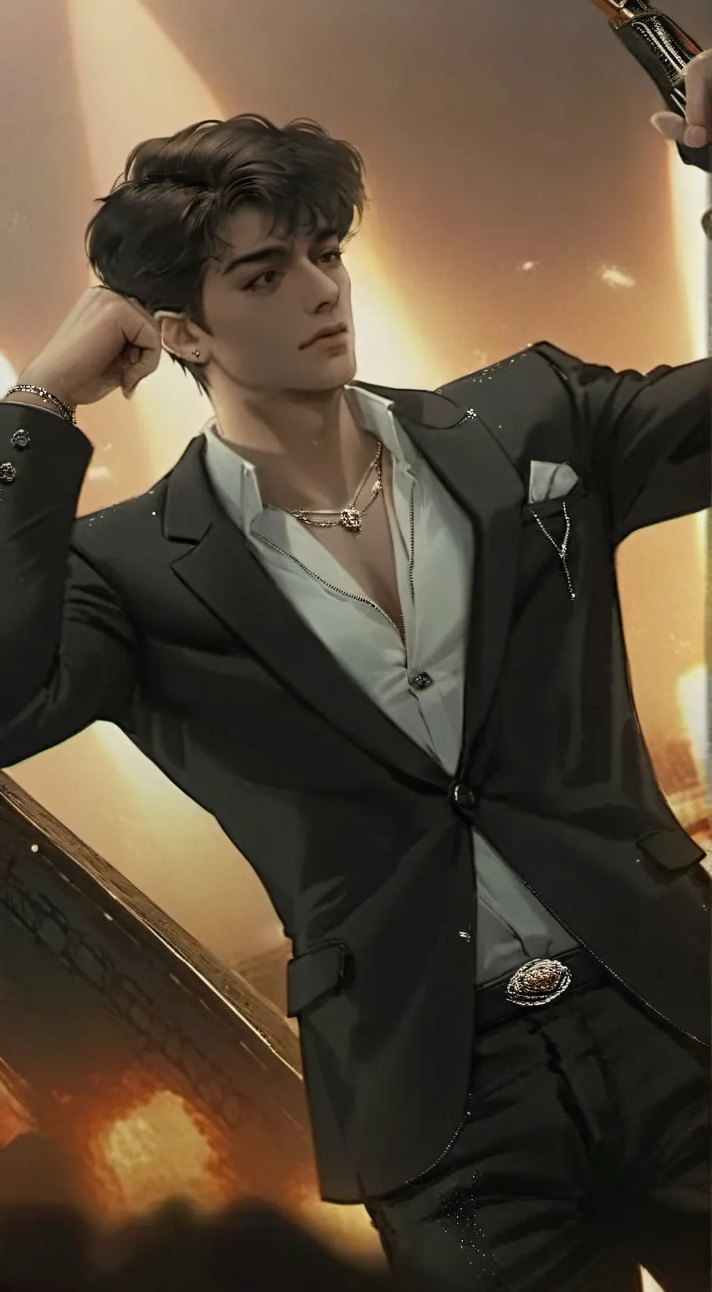 ai character: Alexander  background