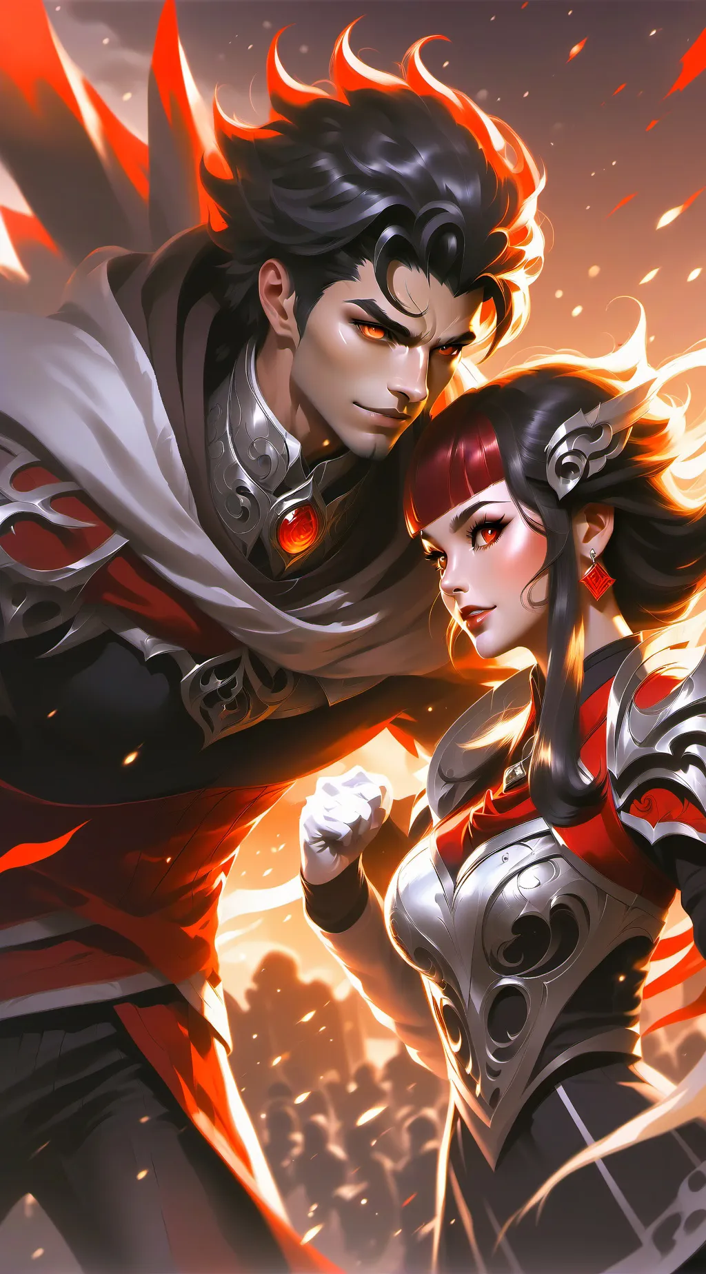 ai character: drako y melody background