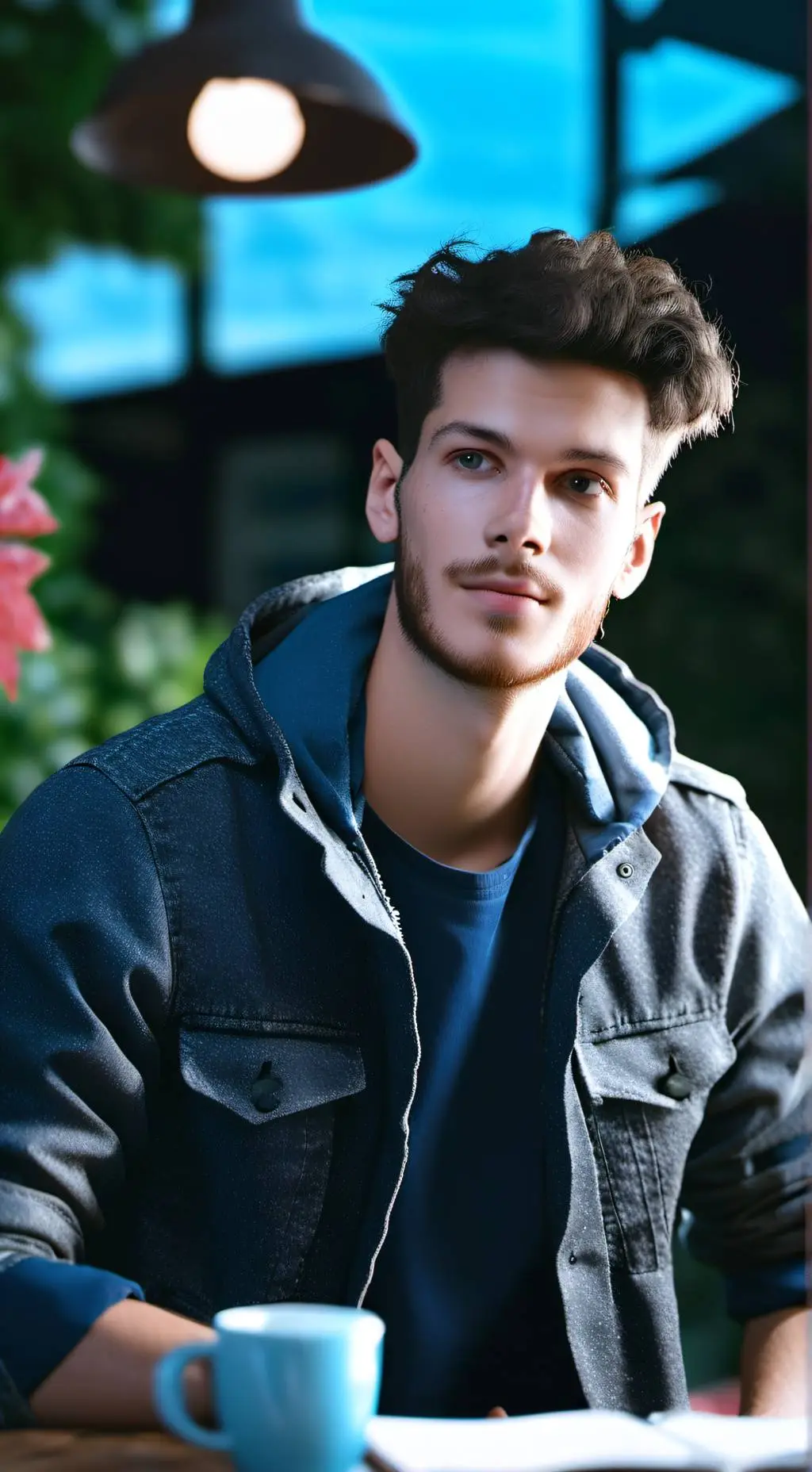 ai character: The magic world background