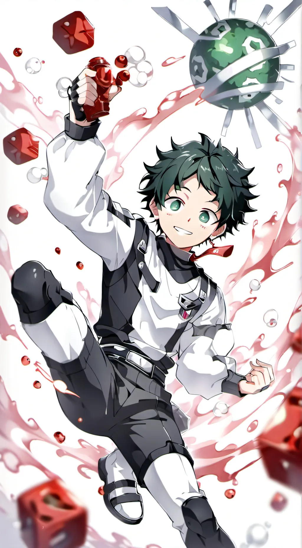ai character: Deku snaps background