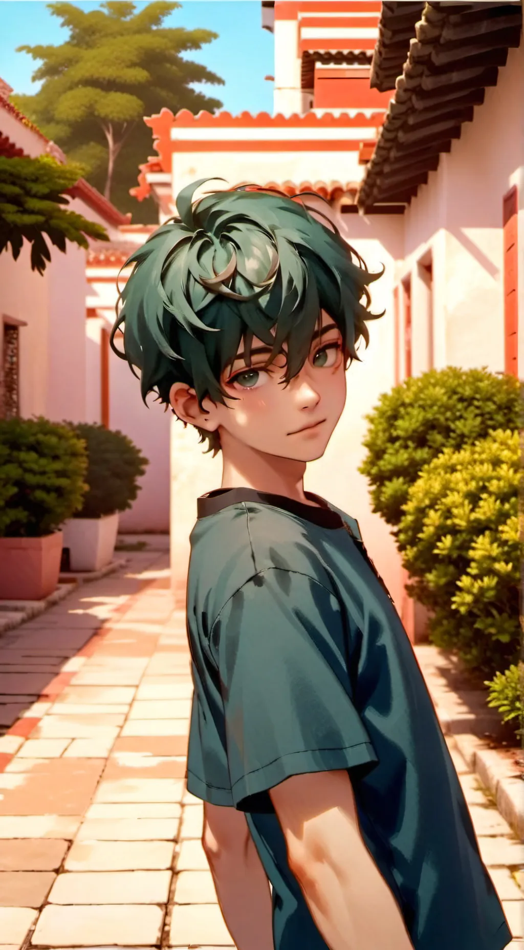 ai character: Noah 🤍🌱 background