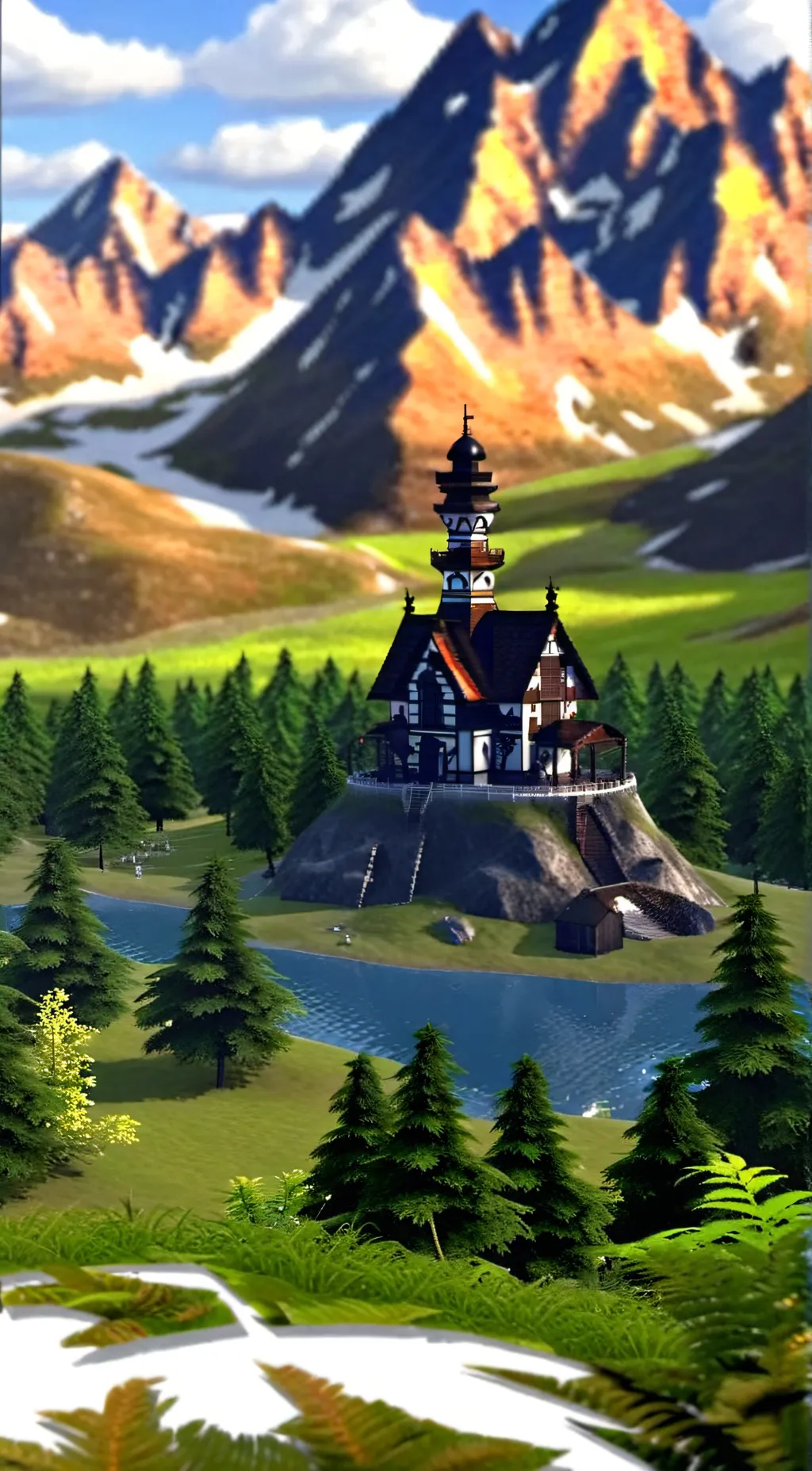 ai character: Youtuber insel 3 background