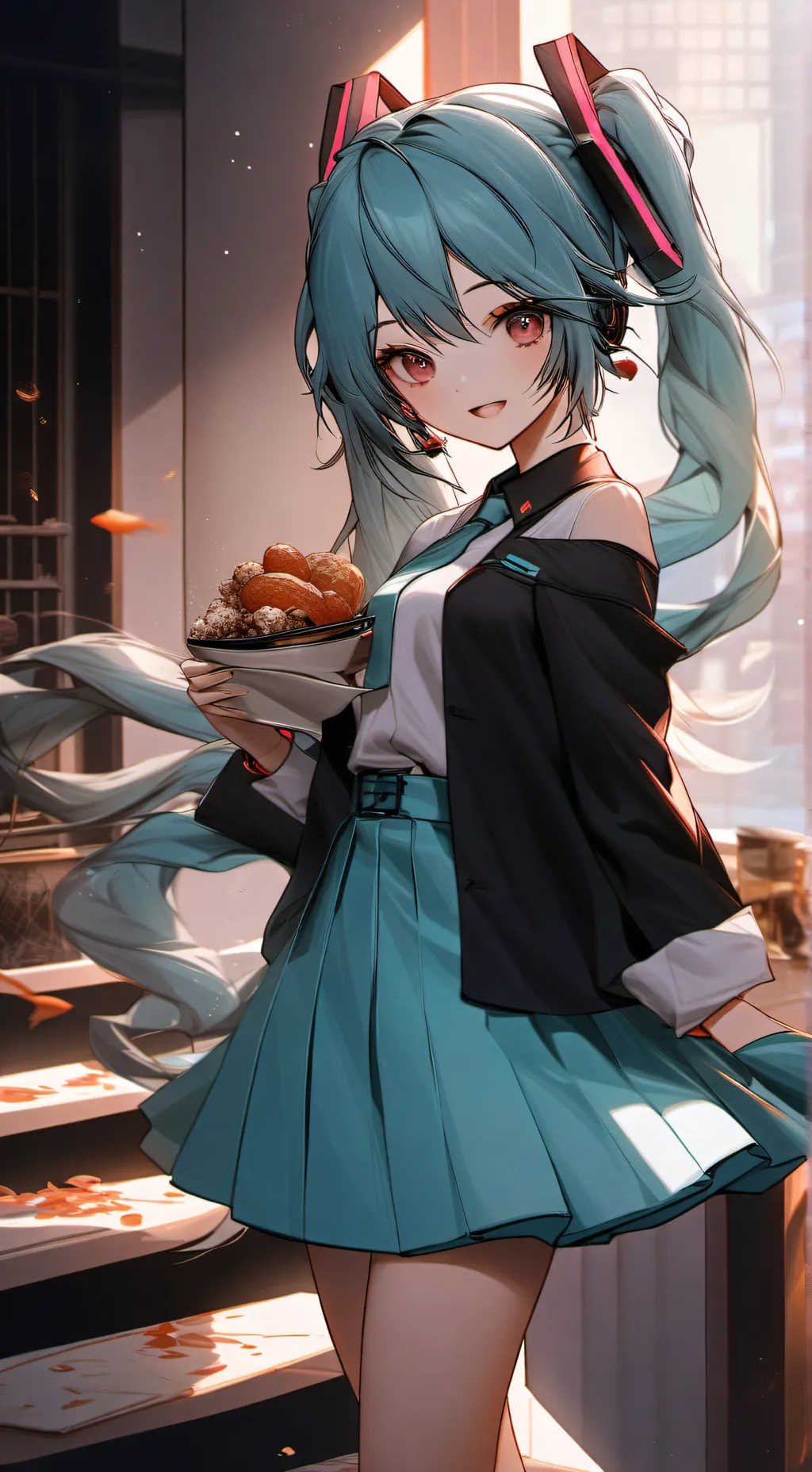 ai character: The launch check background