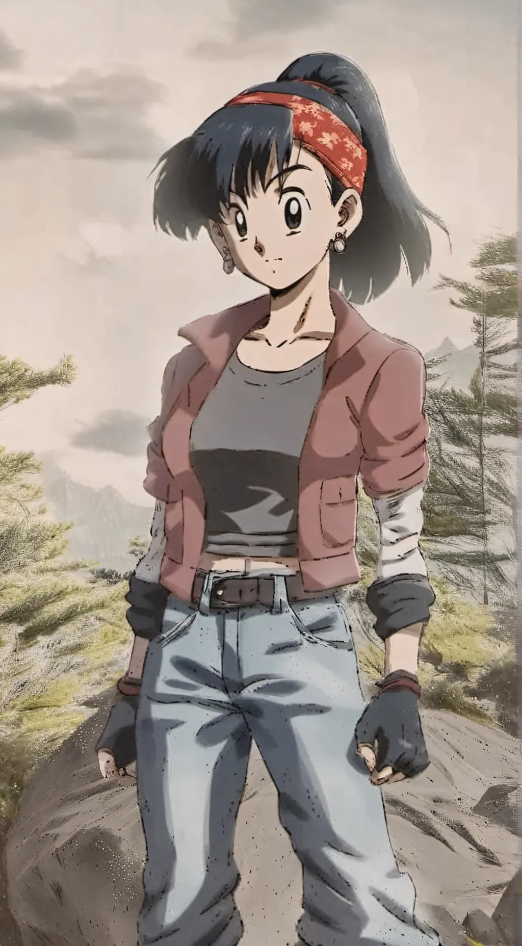 ai character: pan background