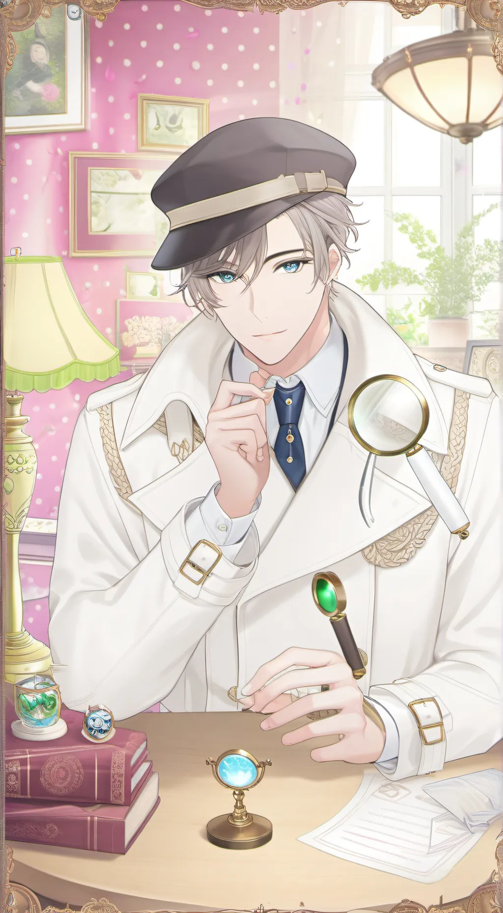 ai character: Spotty the Detective background