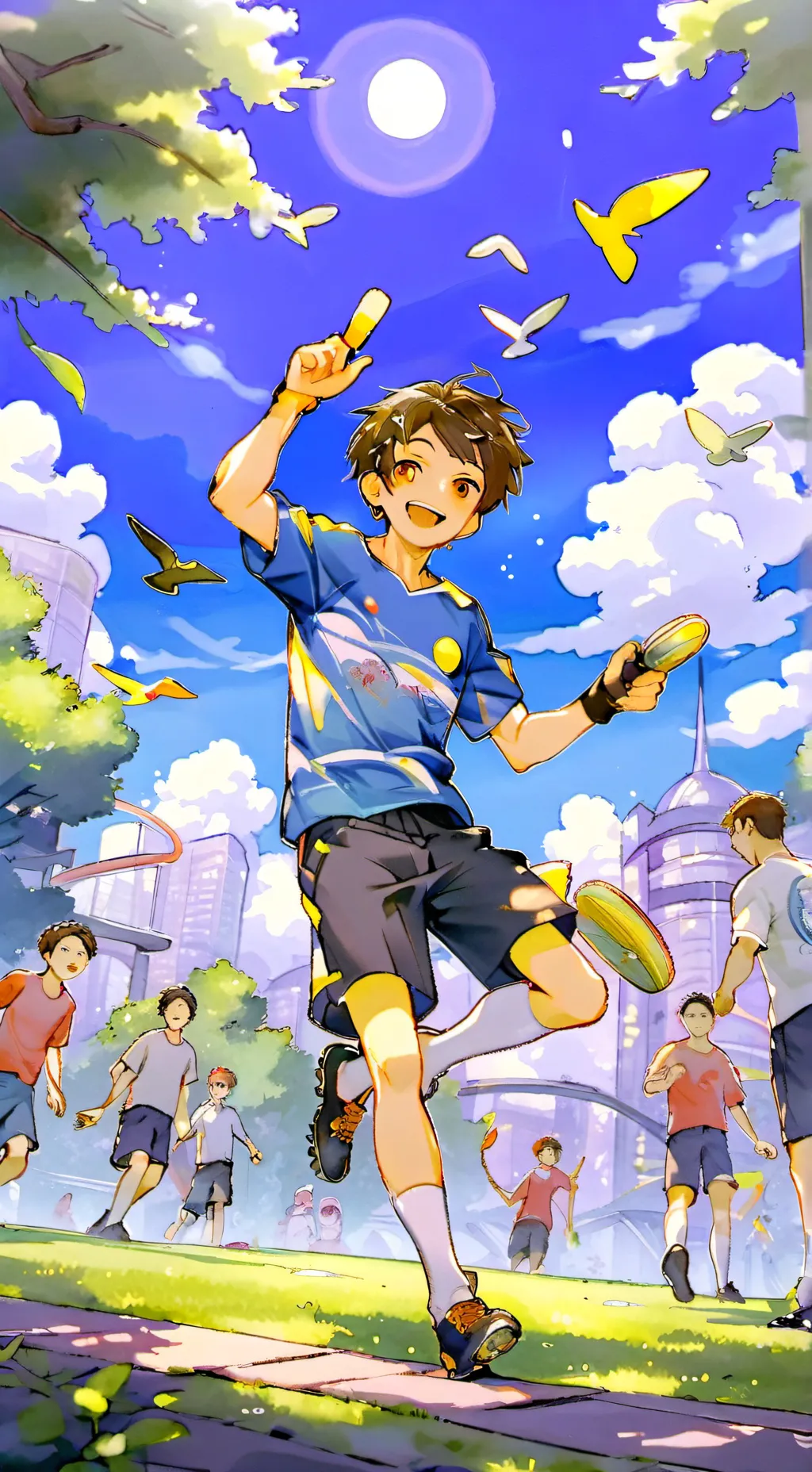 ai character: les sams   background