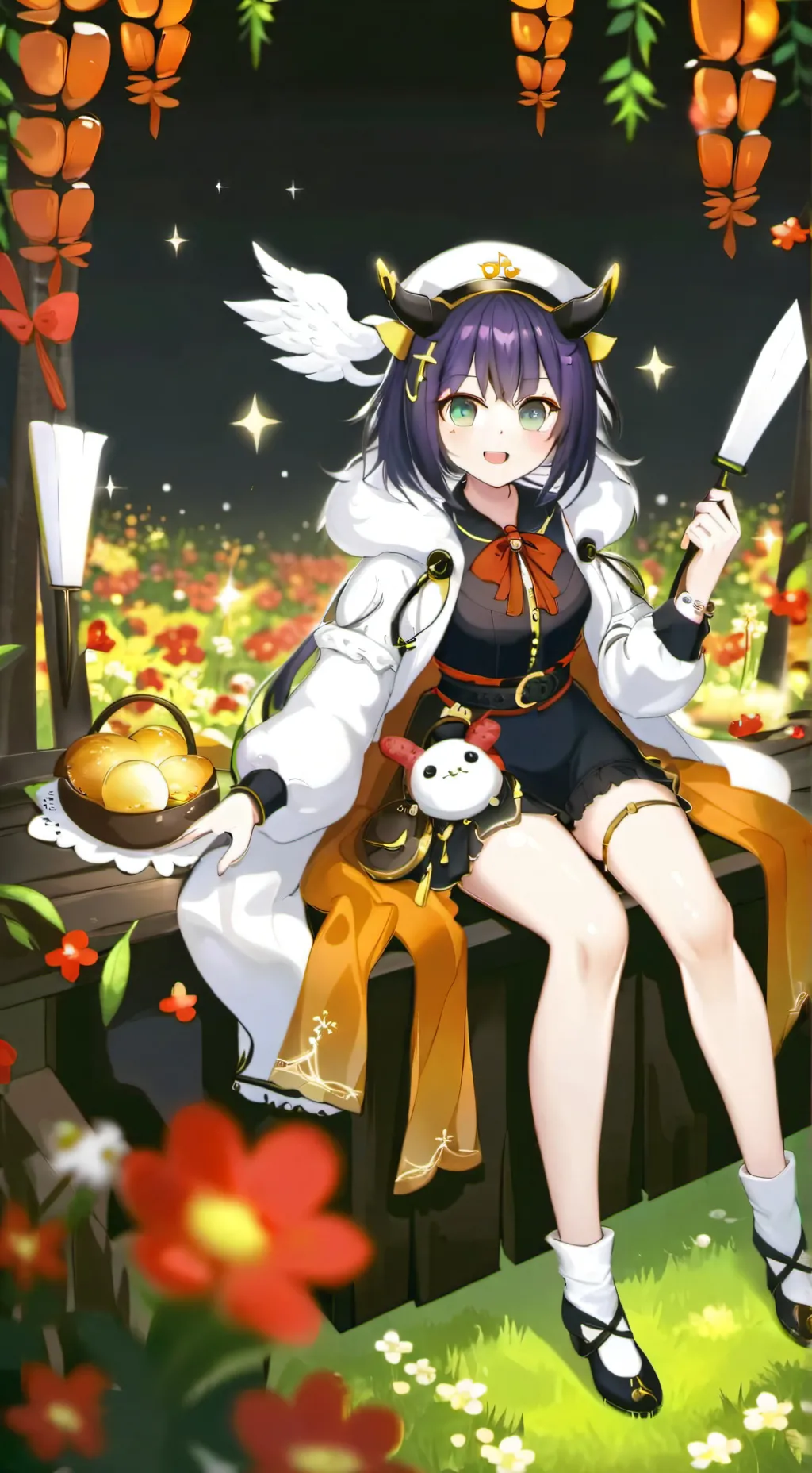 ai character: Luna background