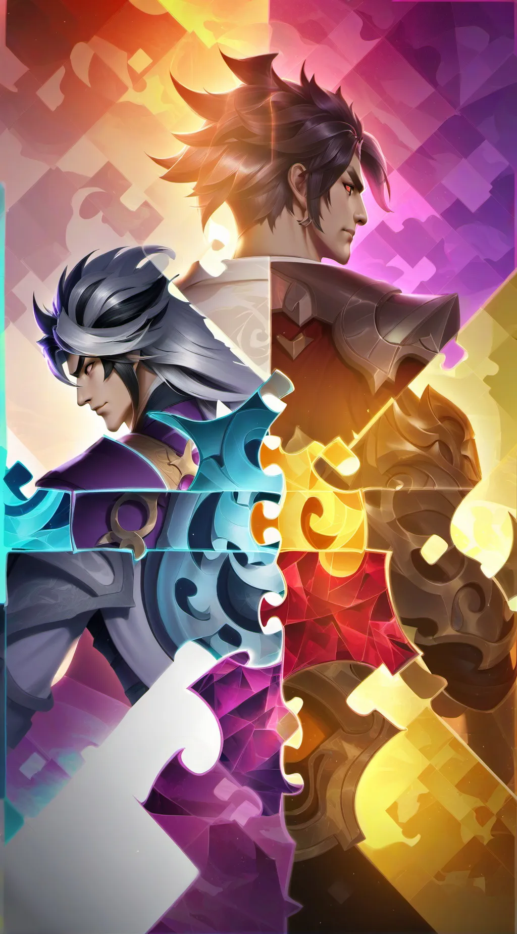 ai character: Mha puzzle sad background