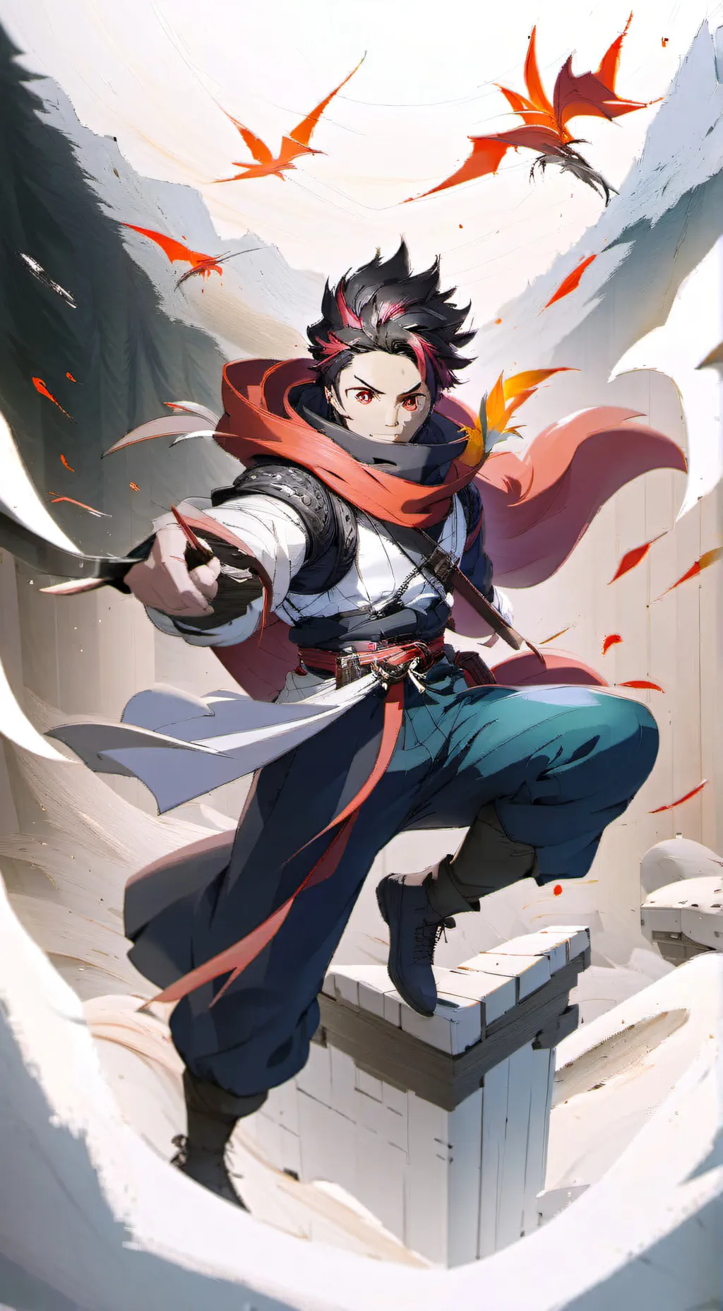 ai character: Demon slayer background