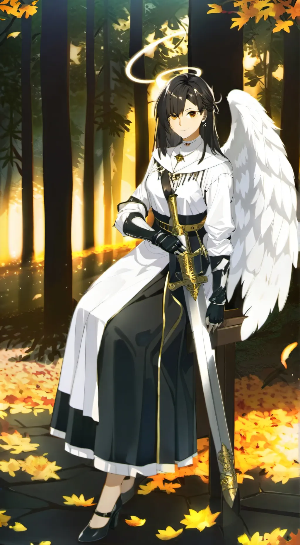 ai character: Adeline Gefallener background