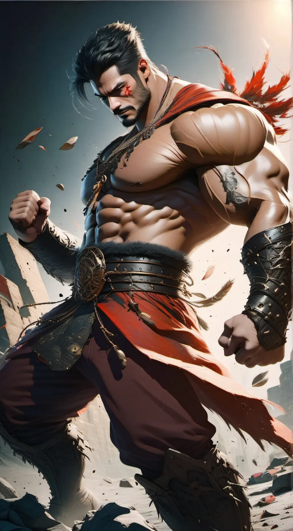 ai character: Antonius  background