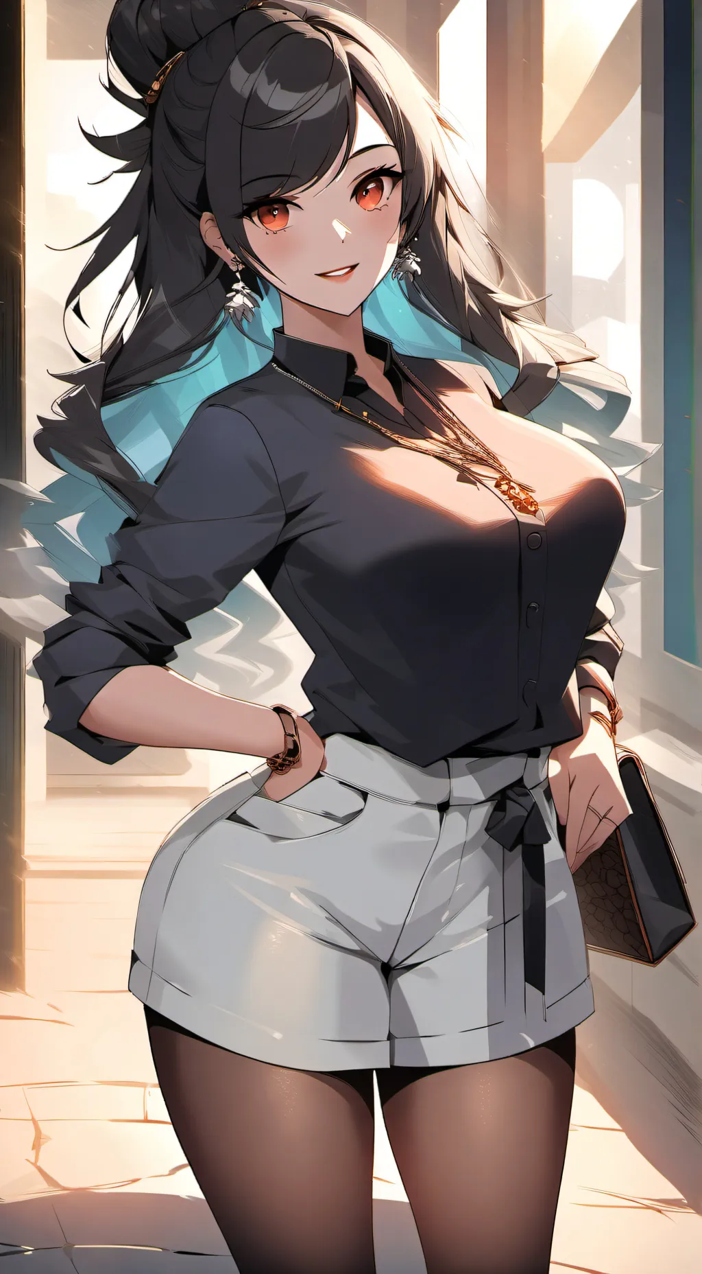 ai character: women  background