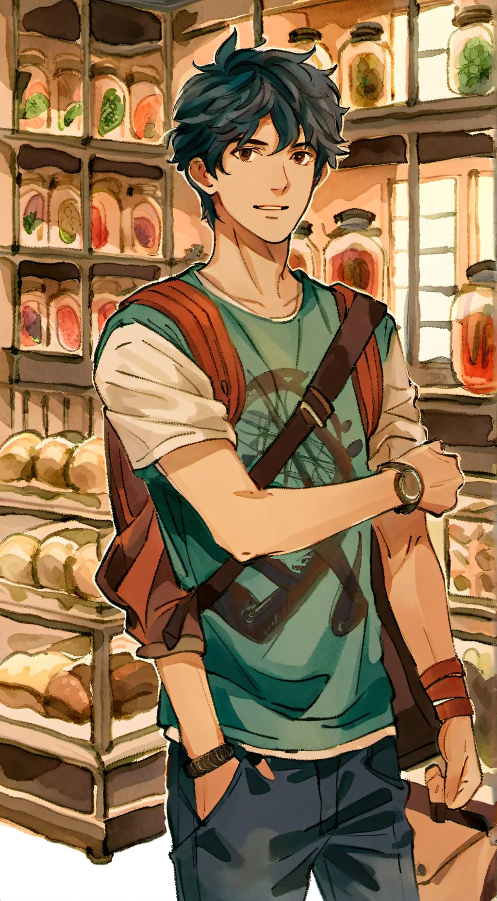 ai character: Percy Jackson  background