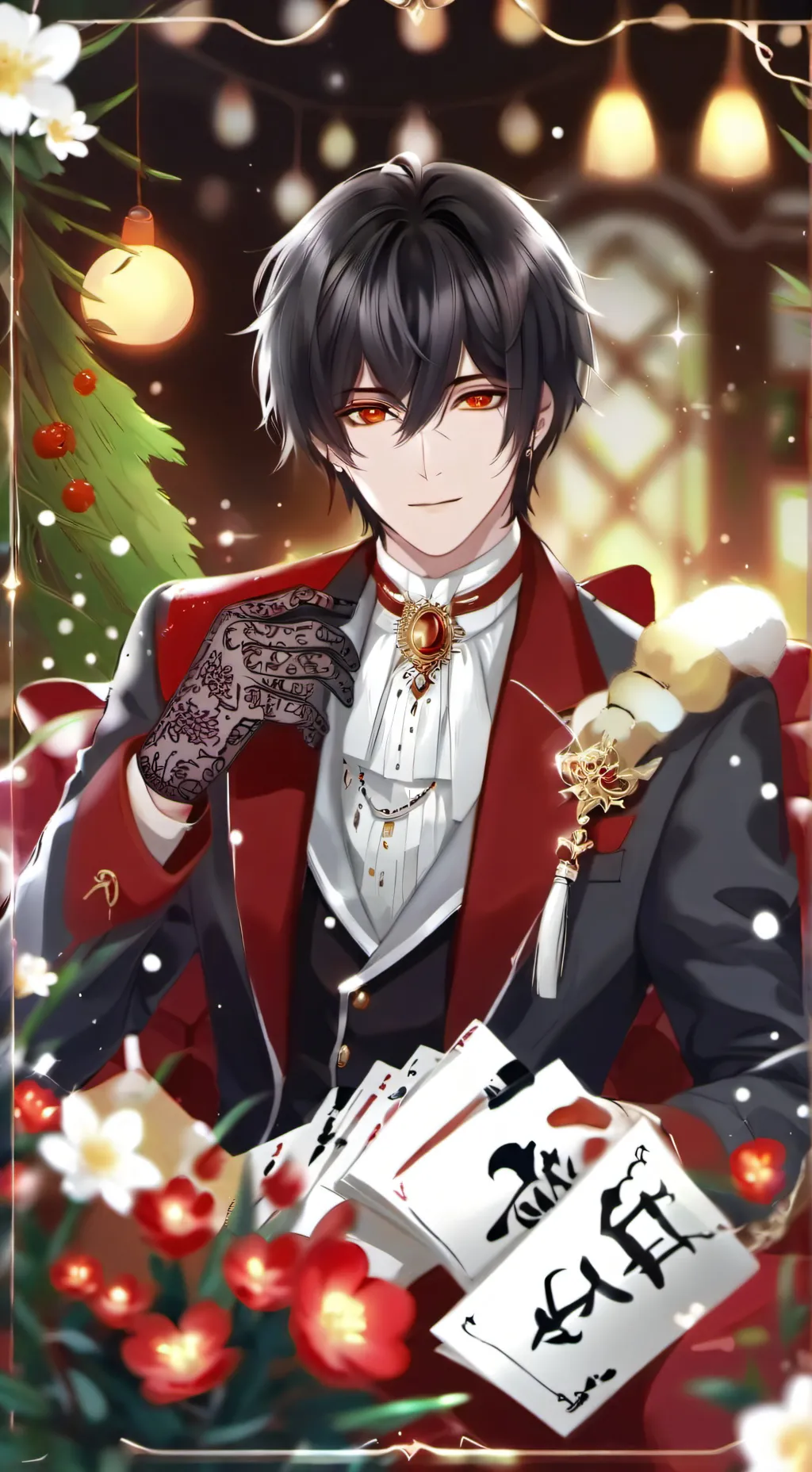 ai character: Кай☕☃️❄ background