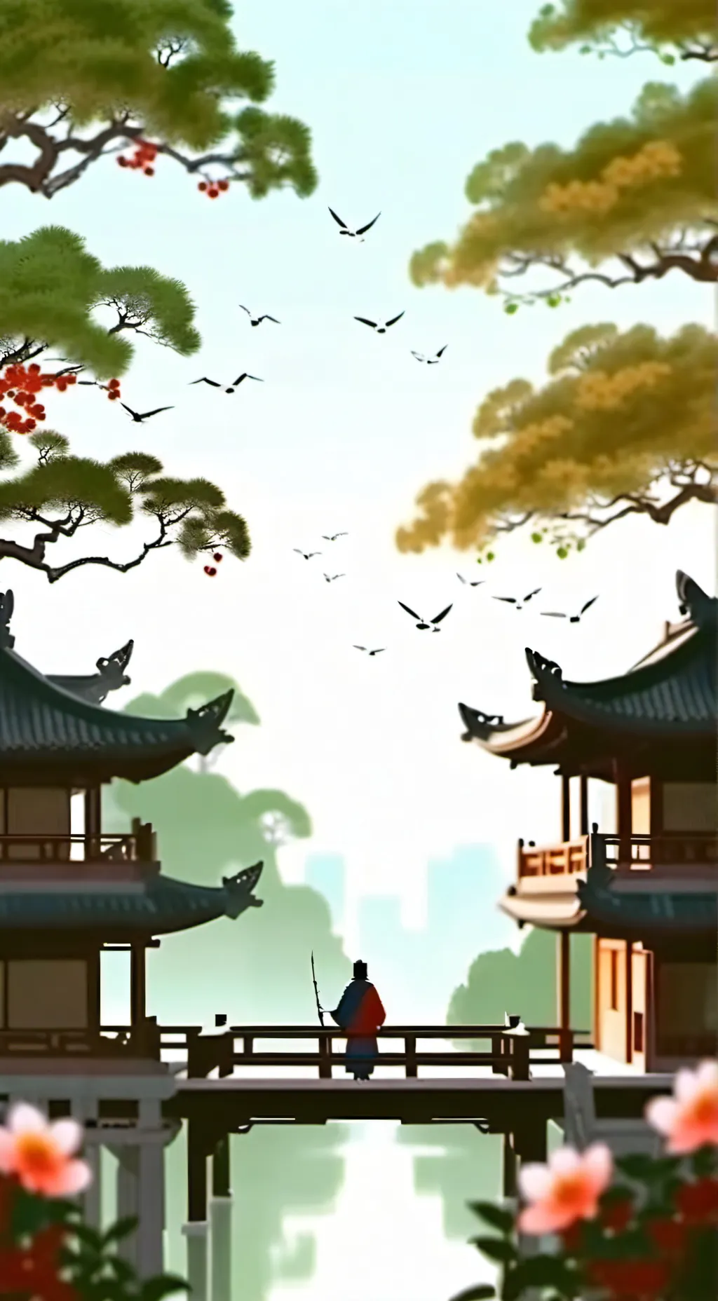 ai character: wenda and gray background