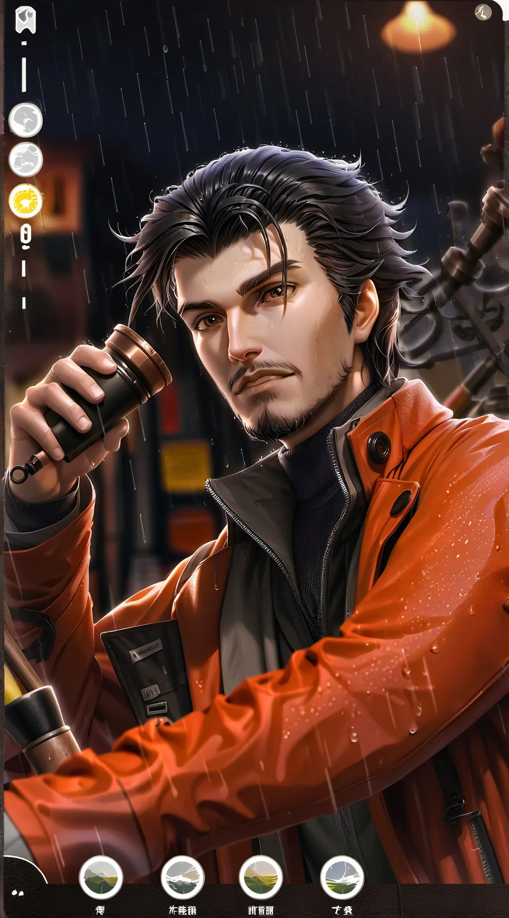 ai character: The Weather Enthusiast Extravaganza background