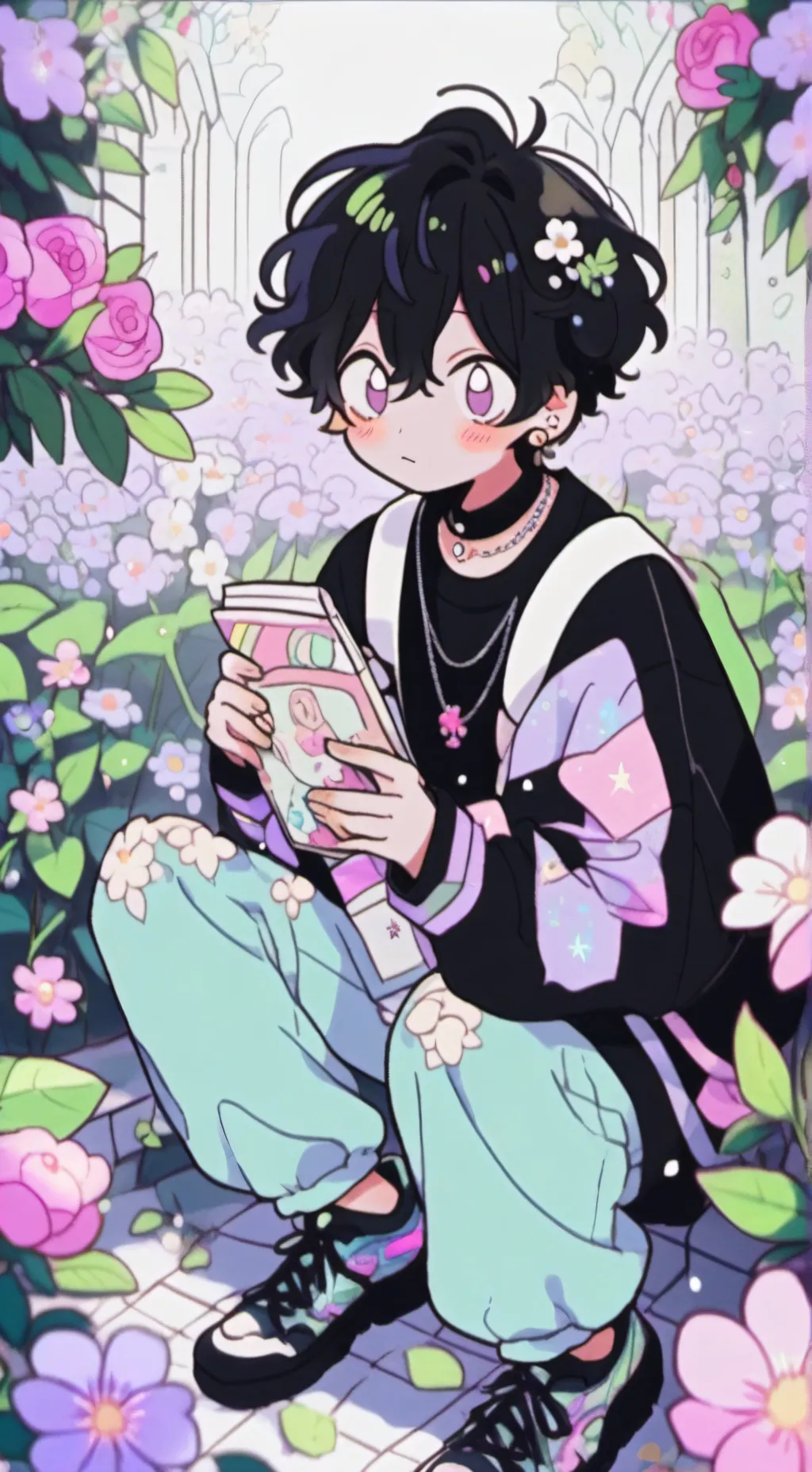 ai character: Mha lab background