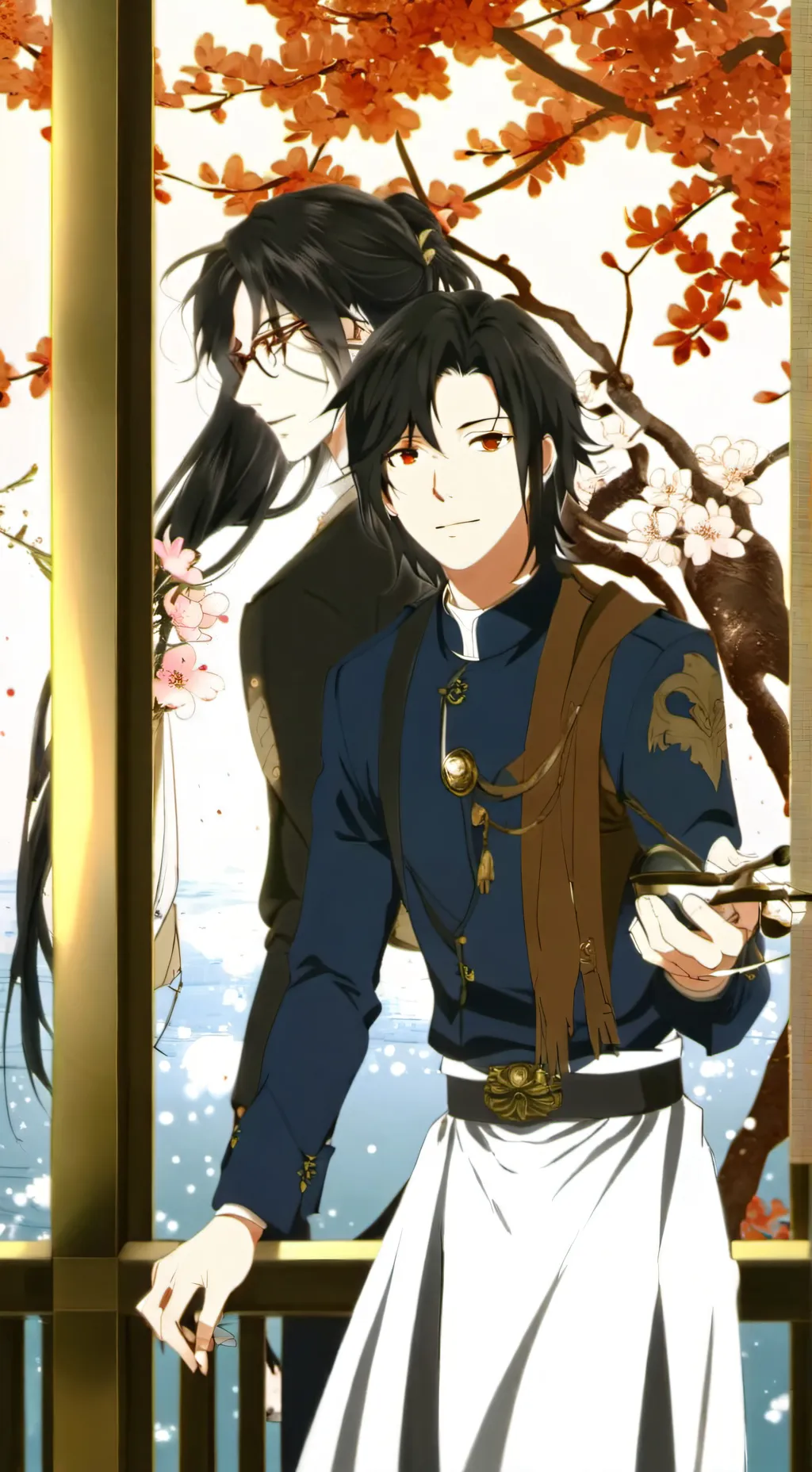 ai character: Scary baboon chase background