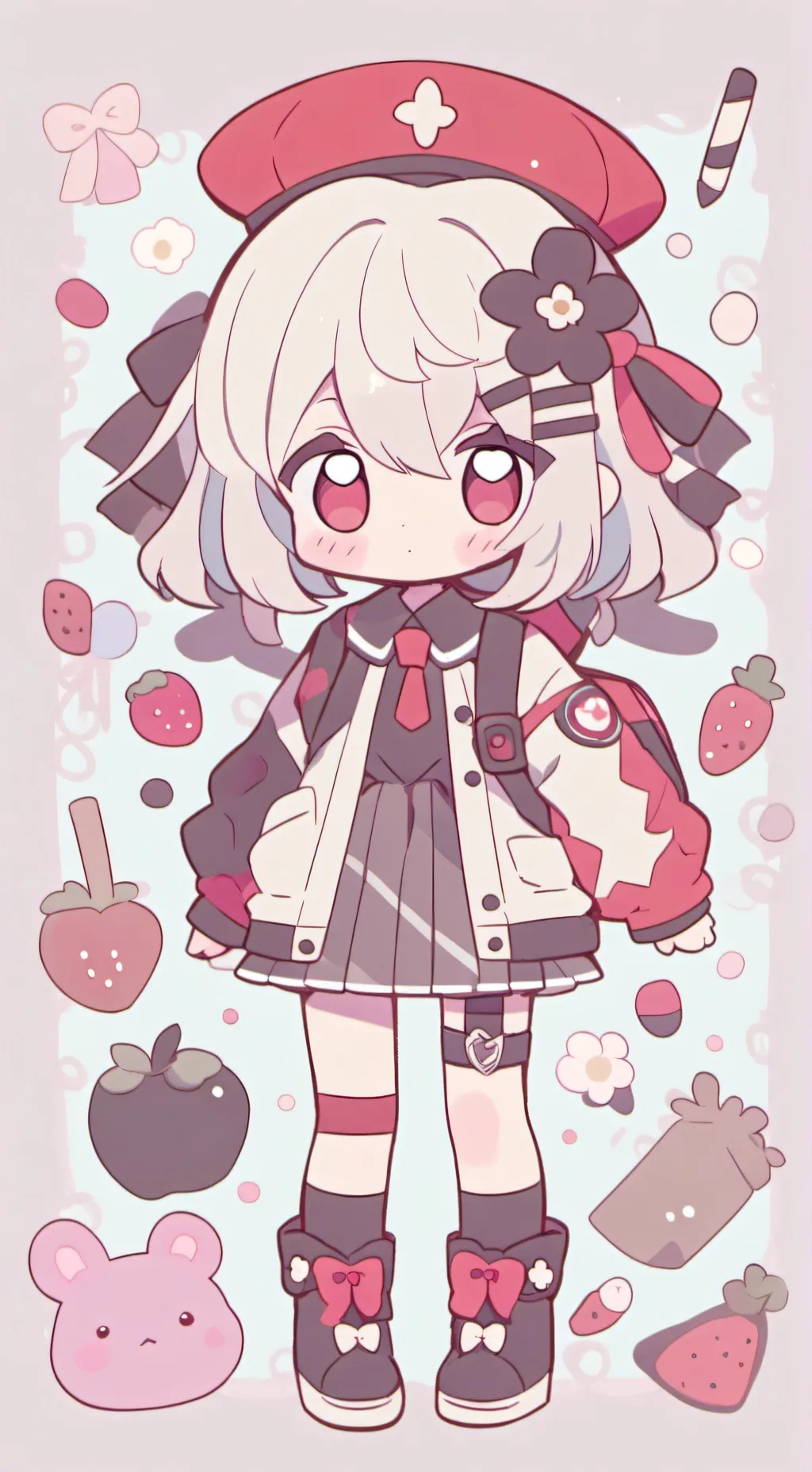 ai character: Mha Caillou  background