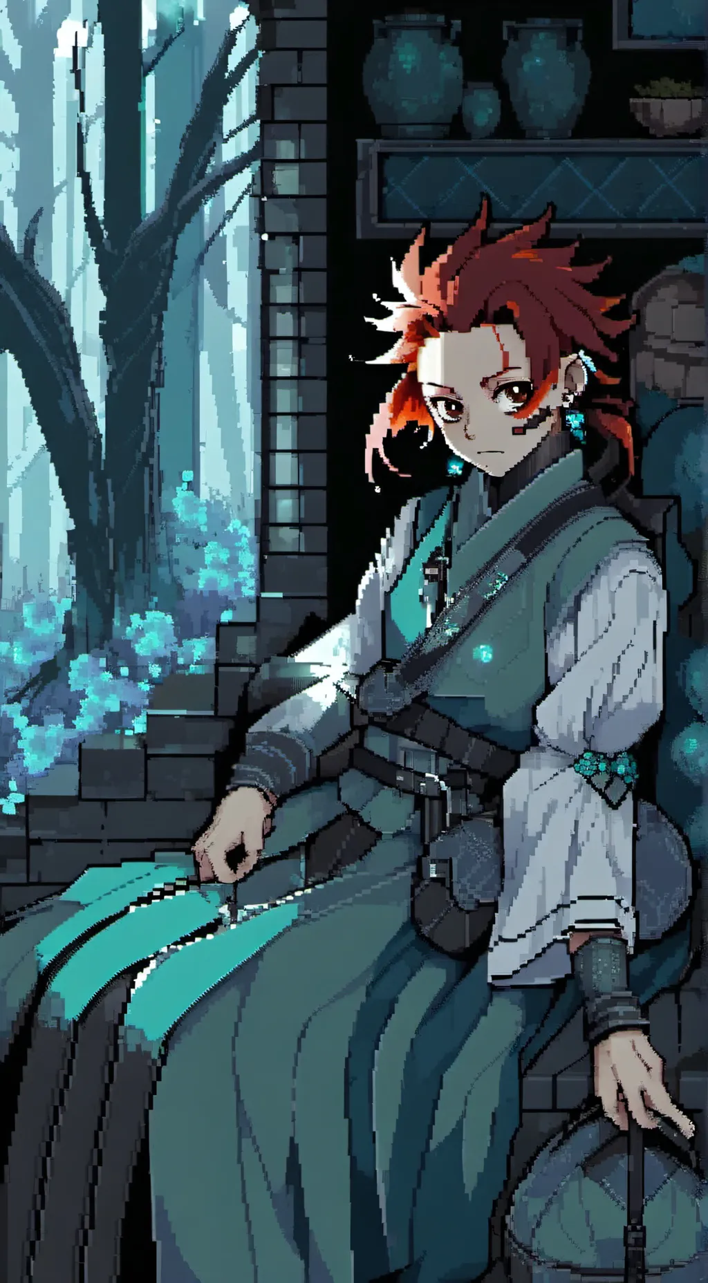 ai character: Танжиро background