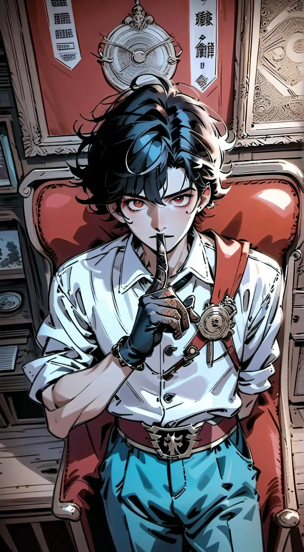 ai character: Todoroki sus background