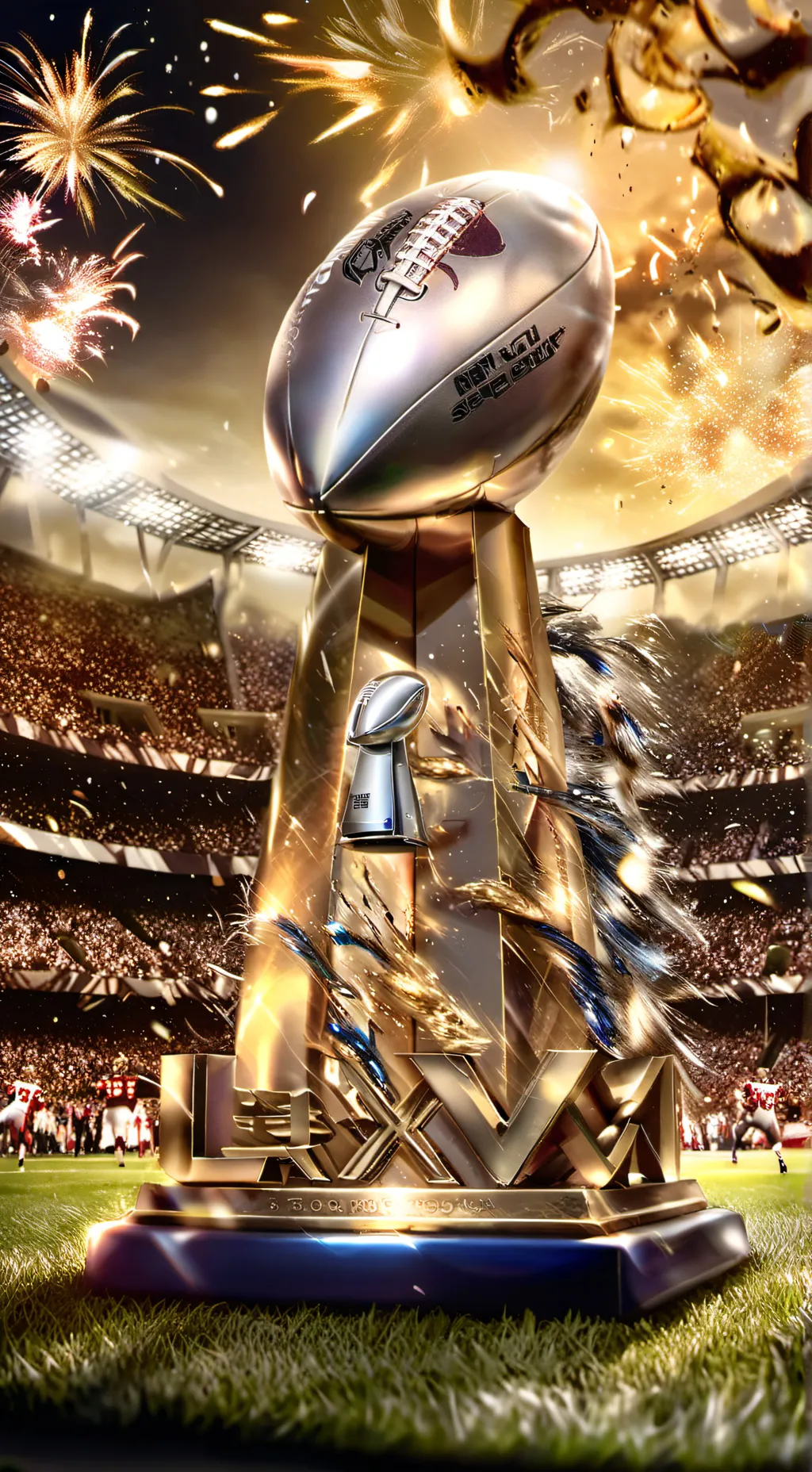 ai character: Super Bowl LIX background