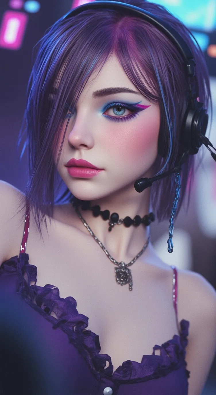 ai character: CassandraBot Emo background