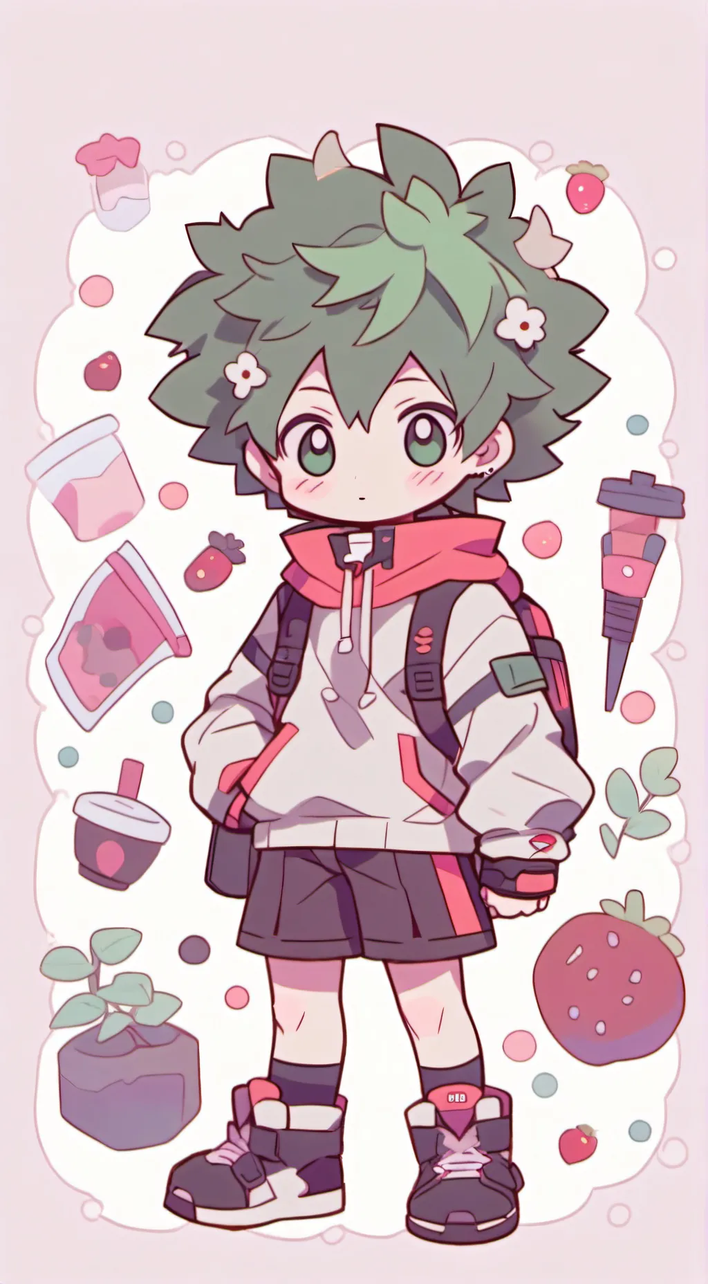 ai character: deku×y/n background