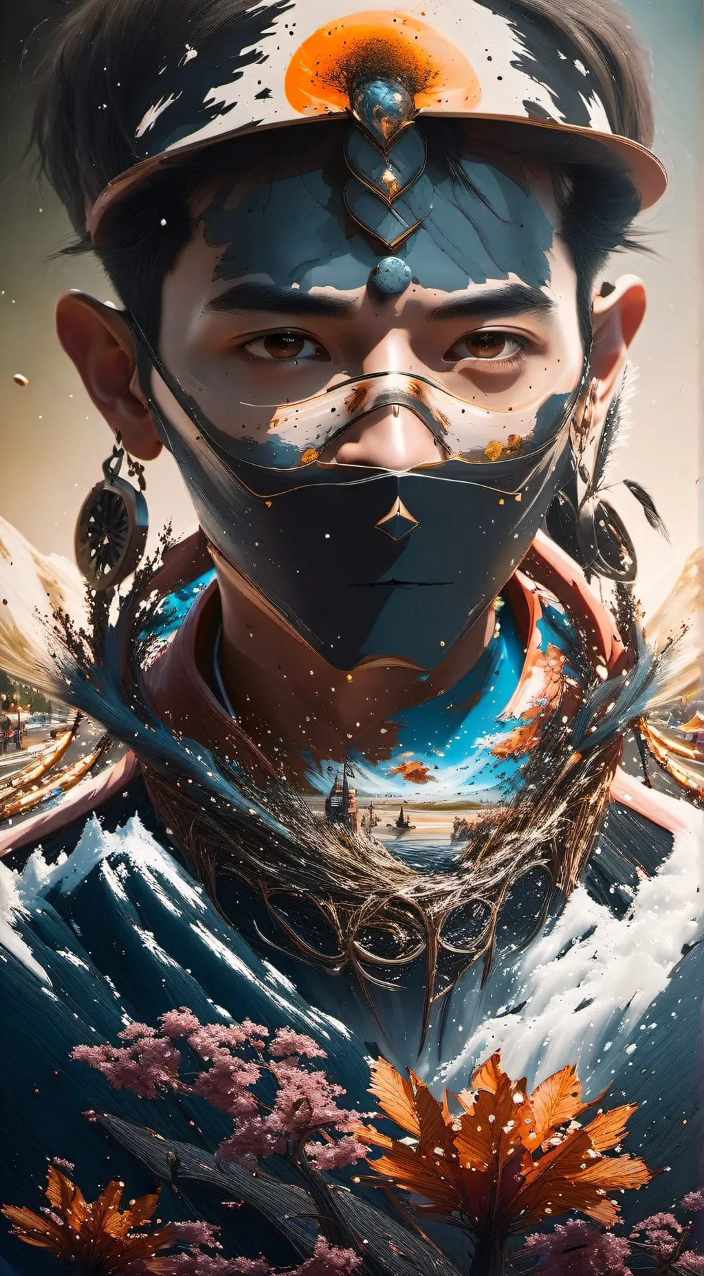 ai character: Dan da dan x jjk background